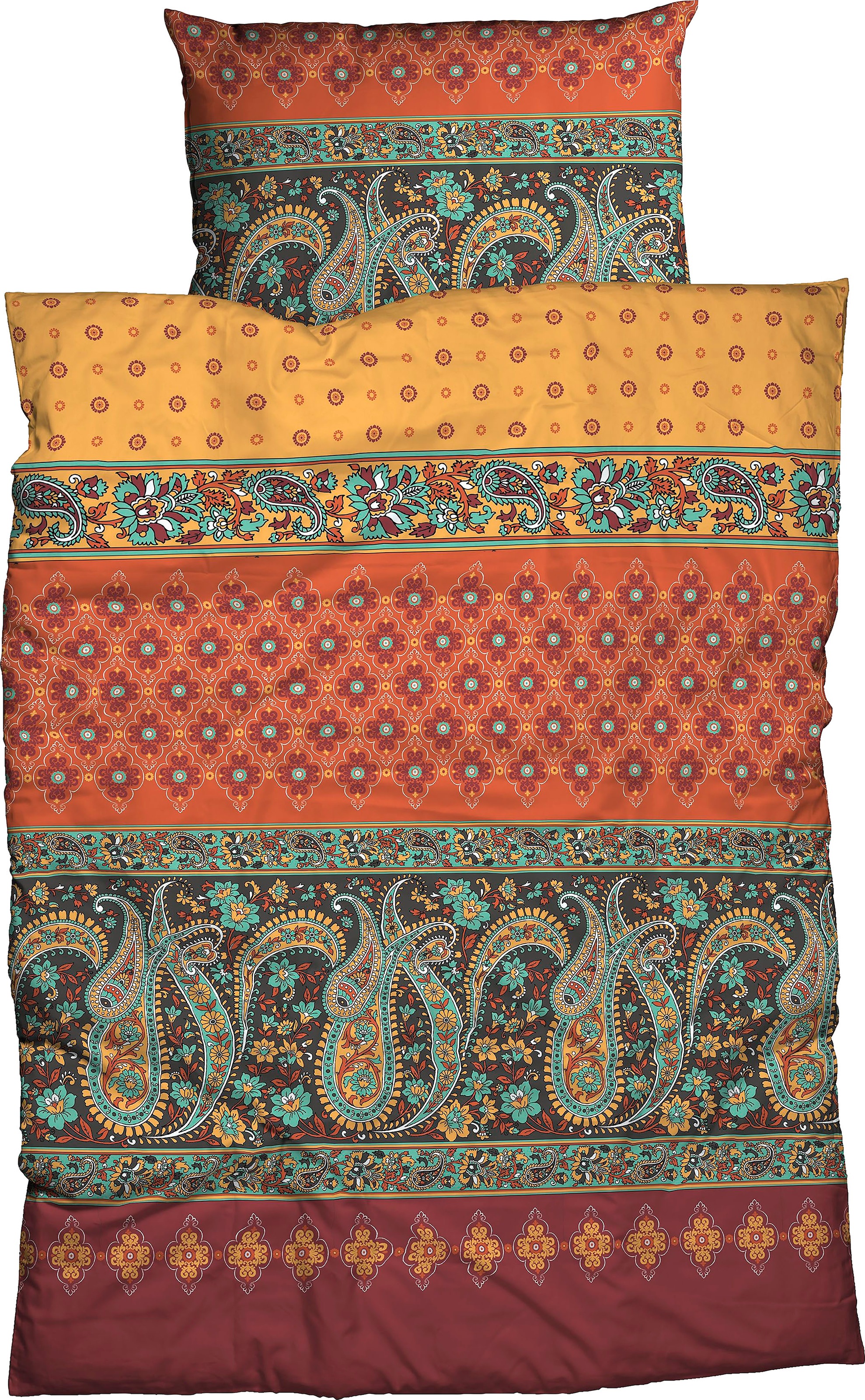 CASATEX Bettwäsche »Murillo in Gr. 135x200, 155x220 oder 200x200 cm«, (3 tlg.), Biber... kaufen