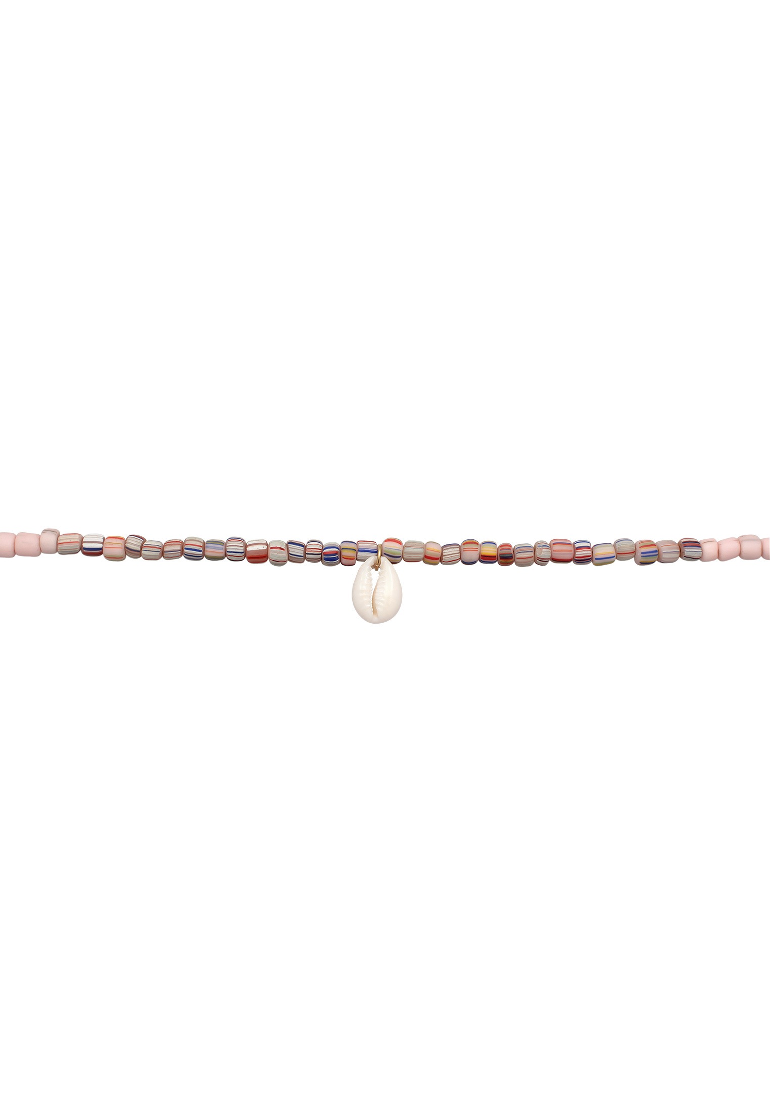 Elli Lange Kette »Halskette Kauri Muschel Glasperlen 925 Silber«