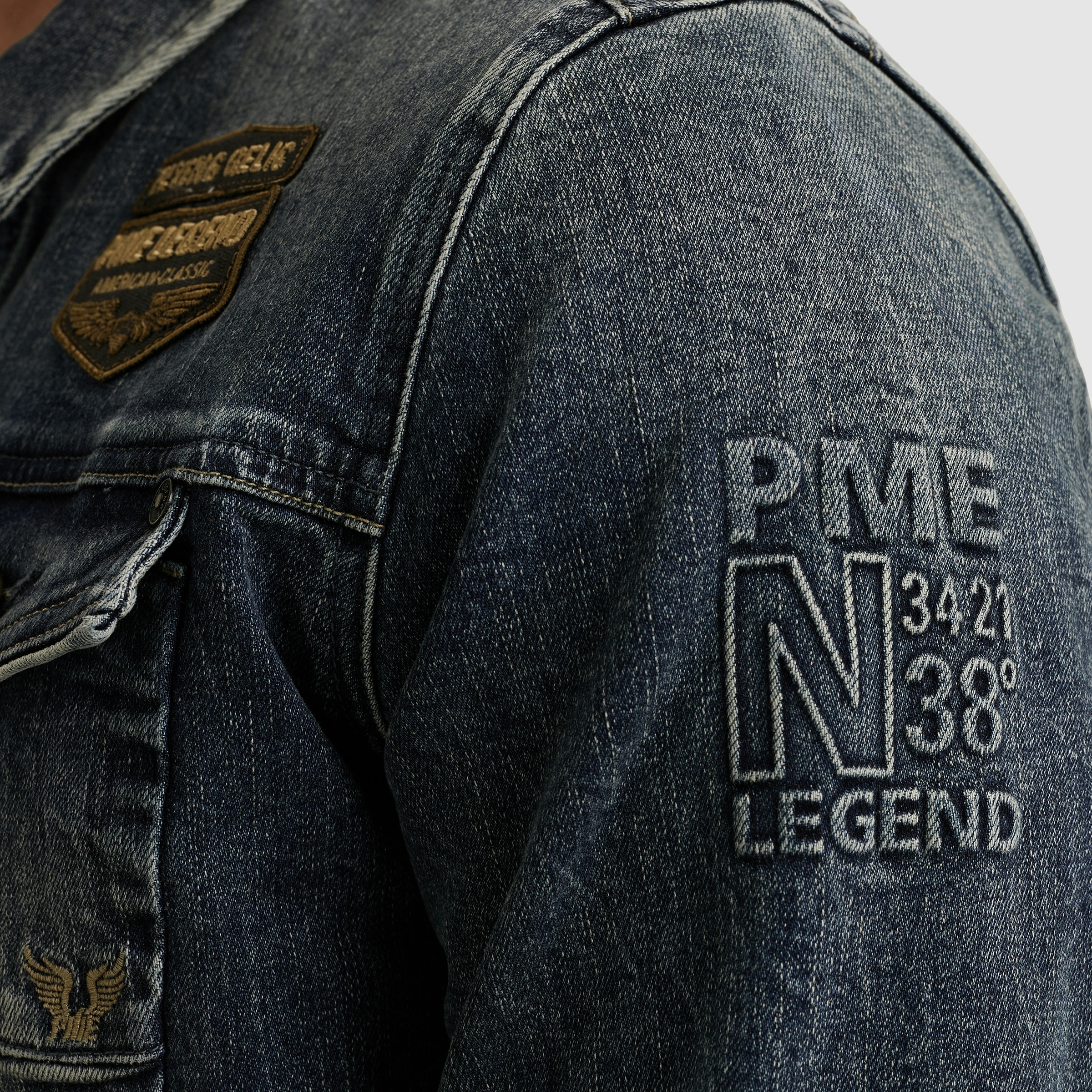 PME LEGEND Jeansjacke, mit Logo Stickerei