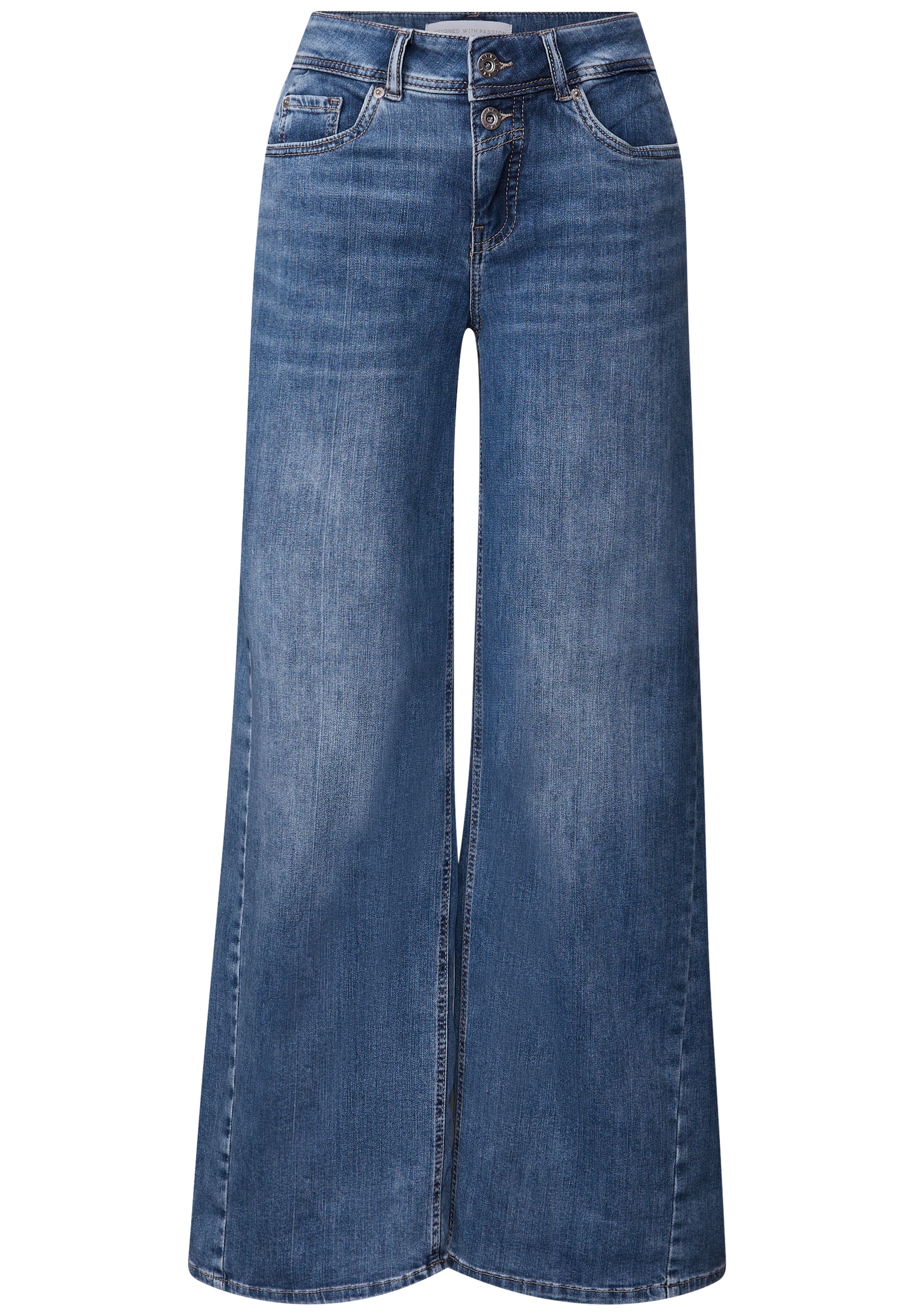 STREET ONE Weite Jeans »STYLE PALAZZO« Loose Fit, mit Stretch, 5-Pocket-Style
