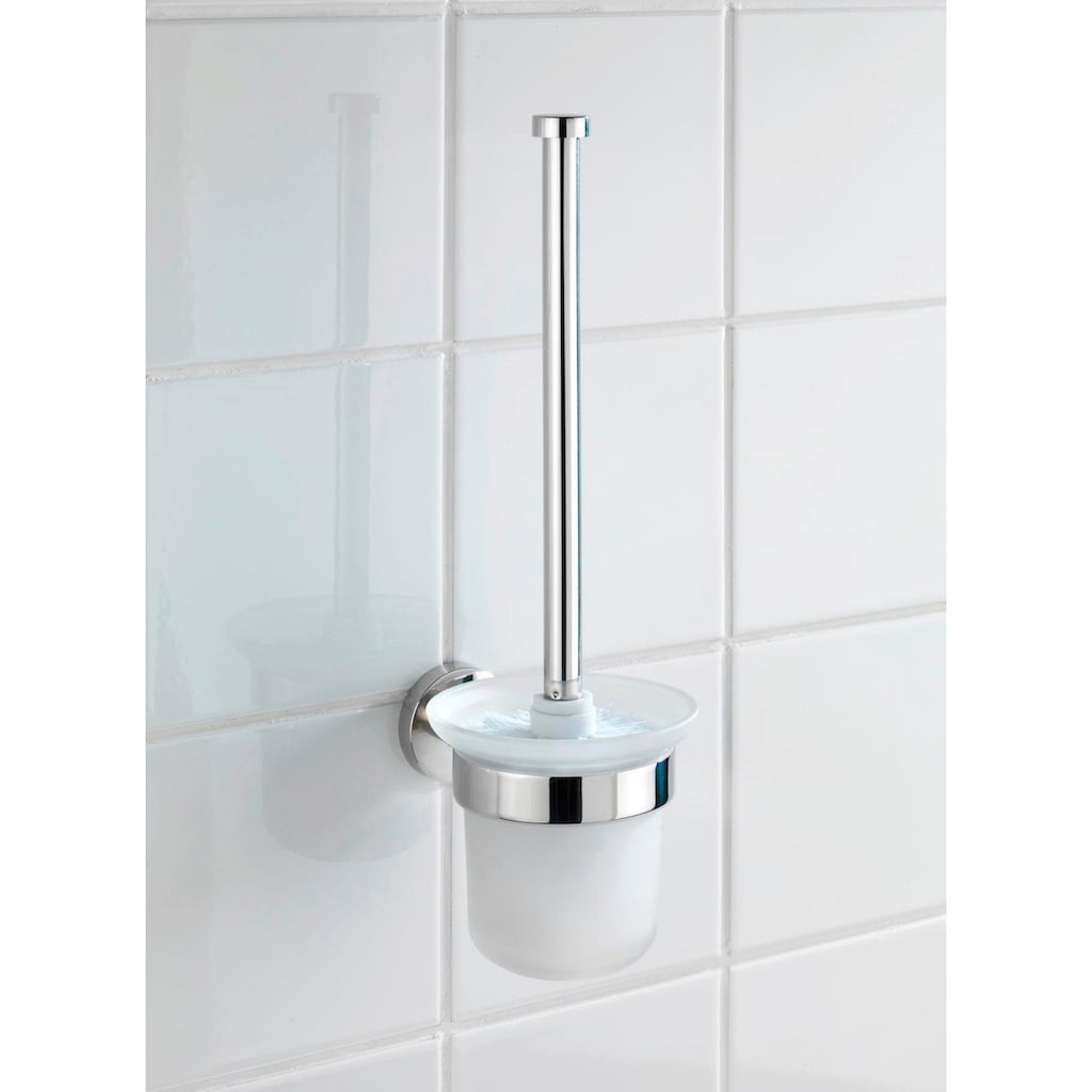 WENKO WC-Garnitur »Bosio«, aus Edelstahl-Glas