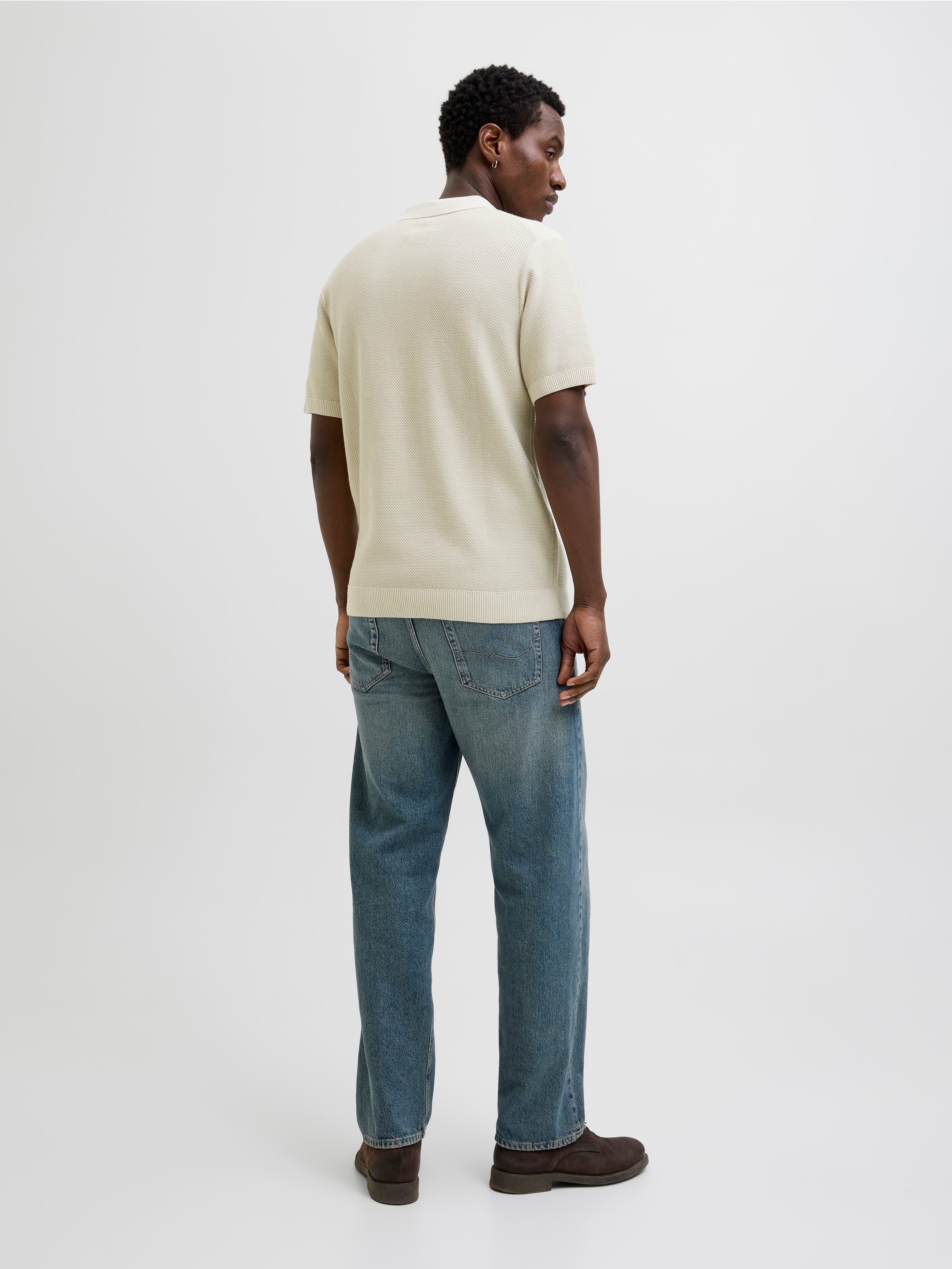 Jack & Jones Rundhalspullover »JPRCCEASTON KNIT SPLIT NECK SS SN«
