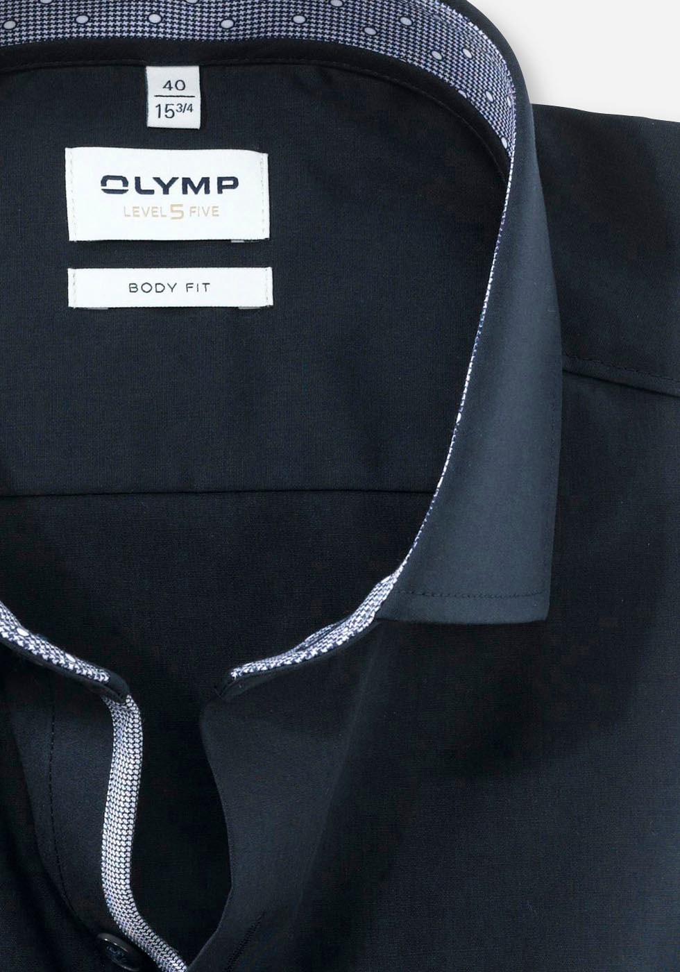 OLYMP Businesshemd »Level Five body bei mit online fit«, gemusterter Krageninnenseite shoppen OTTO