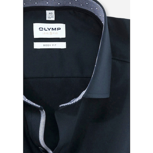 OLYMP Businesshemd »Level Five body fit«, mit gemusterter Krageninnenseite  online shoppen bei OTTO