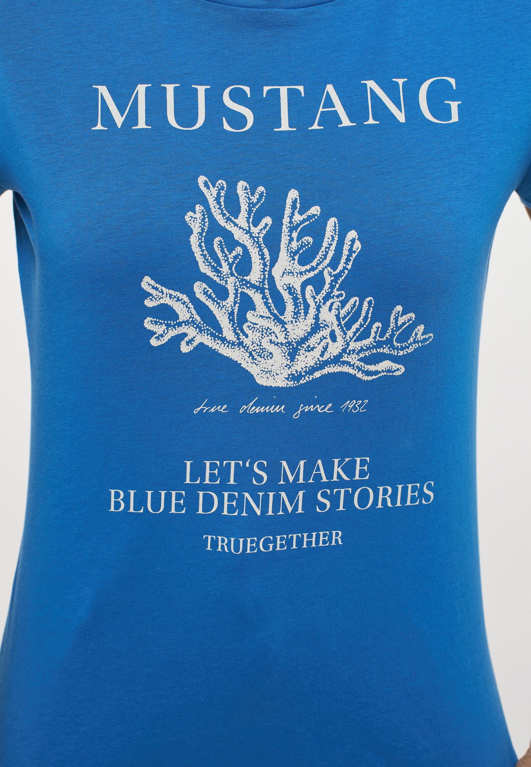 MUSTANG Kurzarmshirt Print-Shirt« »Mustang bestellen T-Shirt OTTO bei