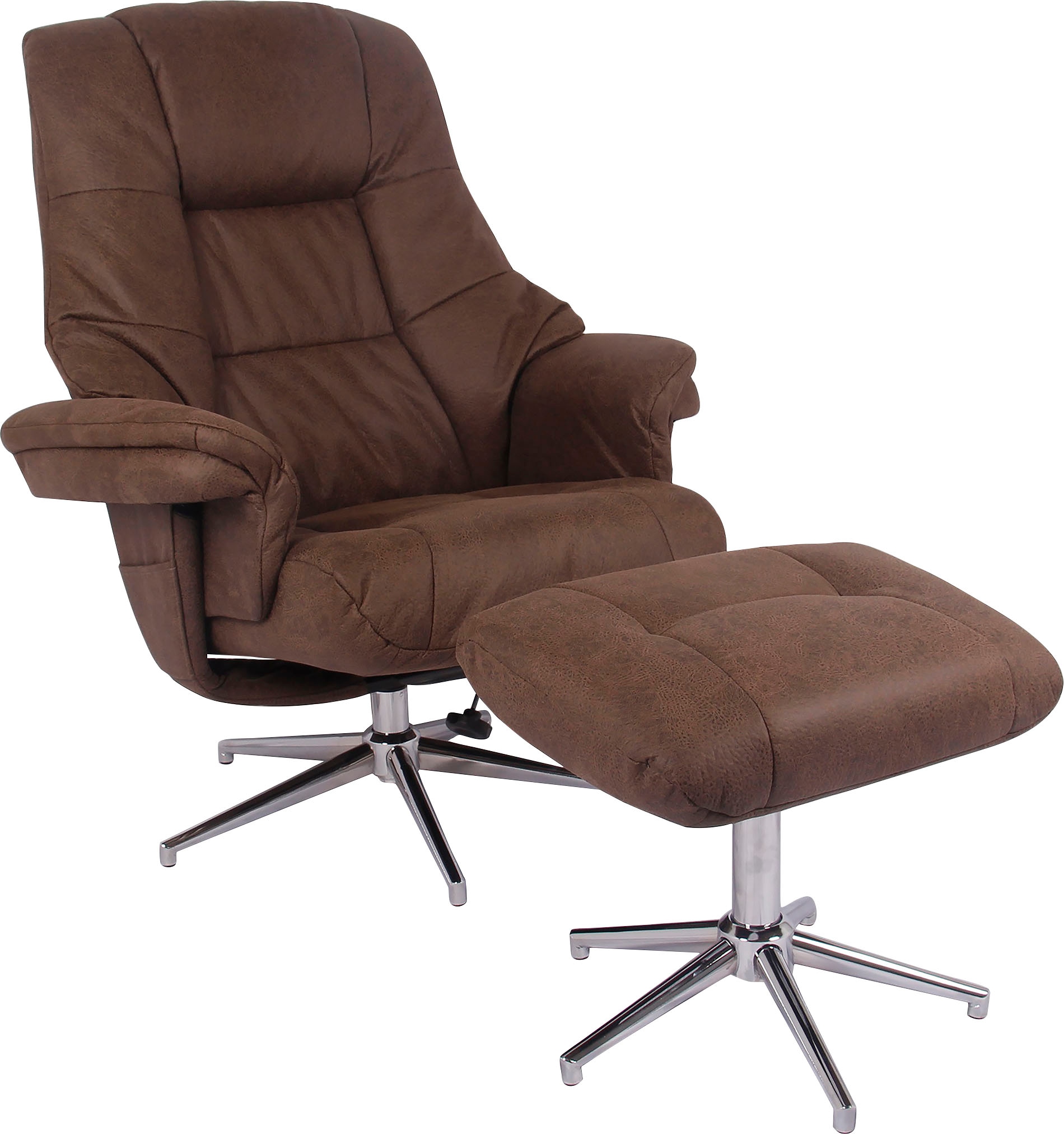 Duo Collection TV-Sessel »Burnaby«, mit Hocker und Relaxfunktion, 360 Grad drehbar