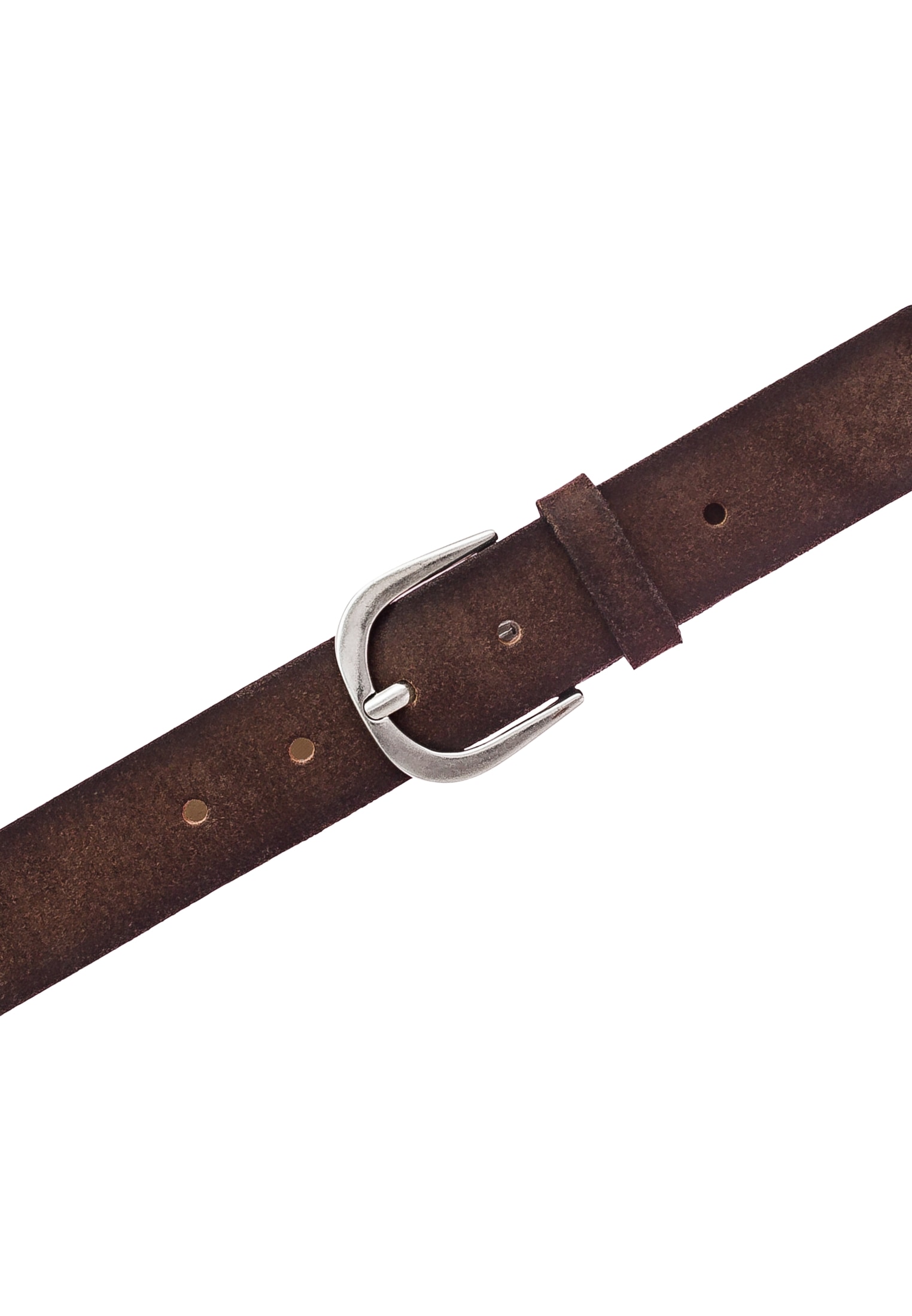 MUSTANG Ledergürtel Echtleder, einfache Dornschließe, angeraute Optik