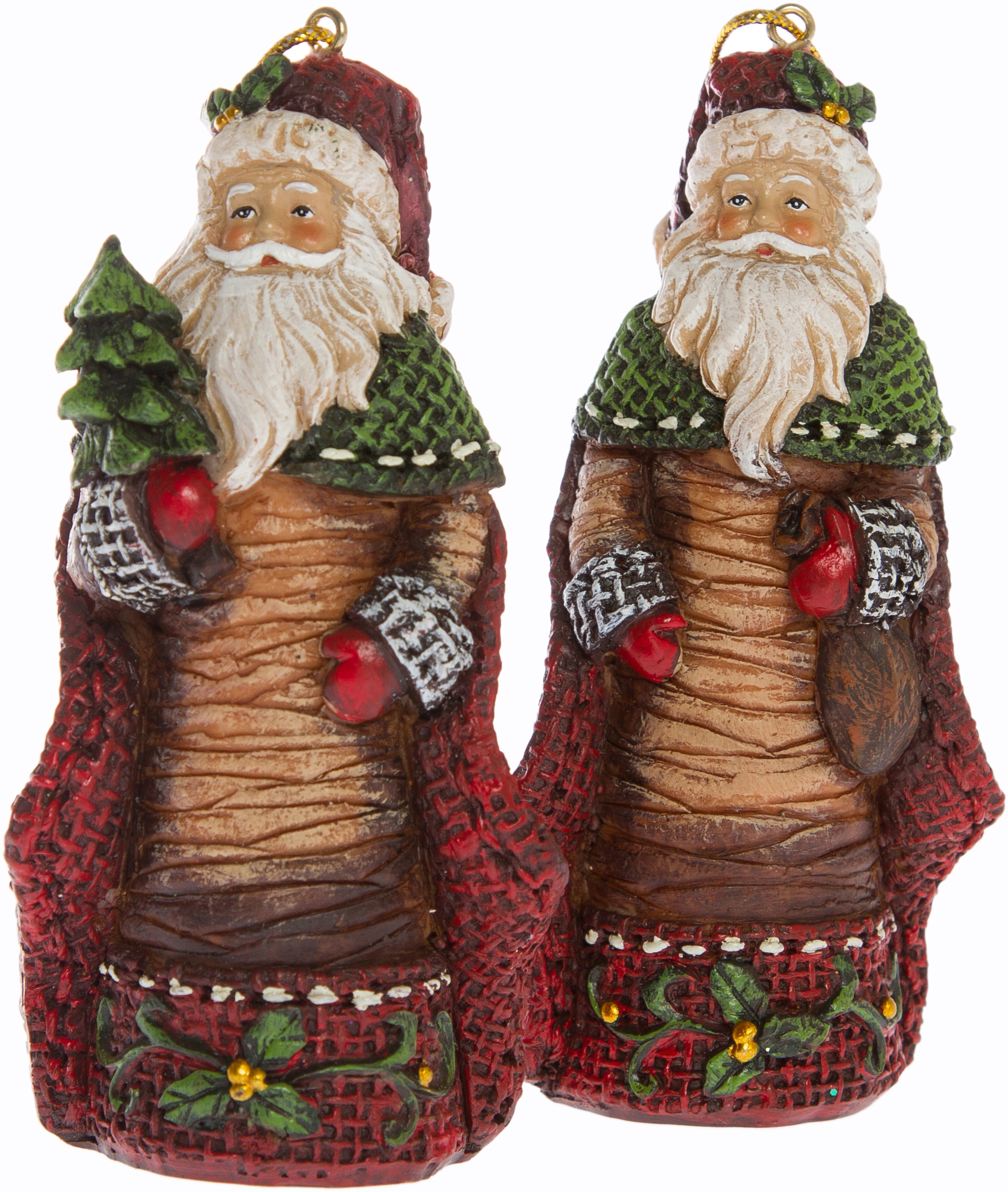 Myflair OTTO & 2 cm zum bei Accessoires Weihnachtsmann Möbel rot«, 10 Höhe St.), Aufhängen, ca. »Weihnachtsdeko Baumschmuck (Set,