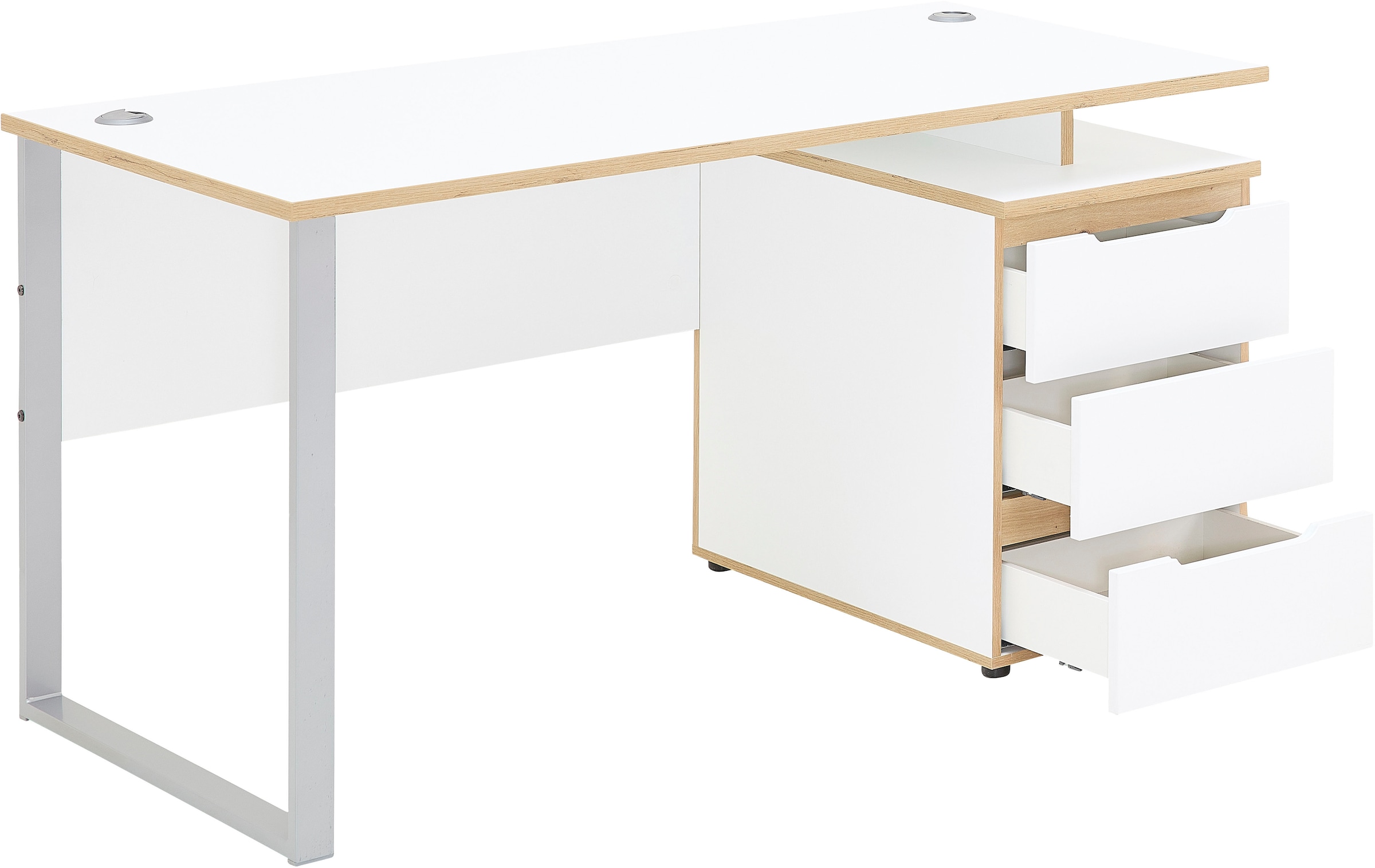 Innostyle Schreibtisch »Memphis Schreibtisch, 150x77x73cm (B/H/T)«, (1 St.), ABS-Kantenschutz, Soft Touch Oberfläche