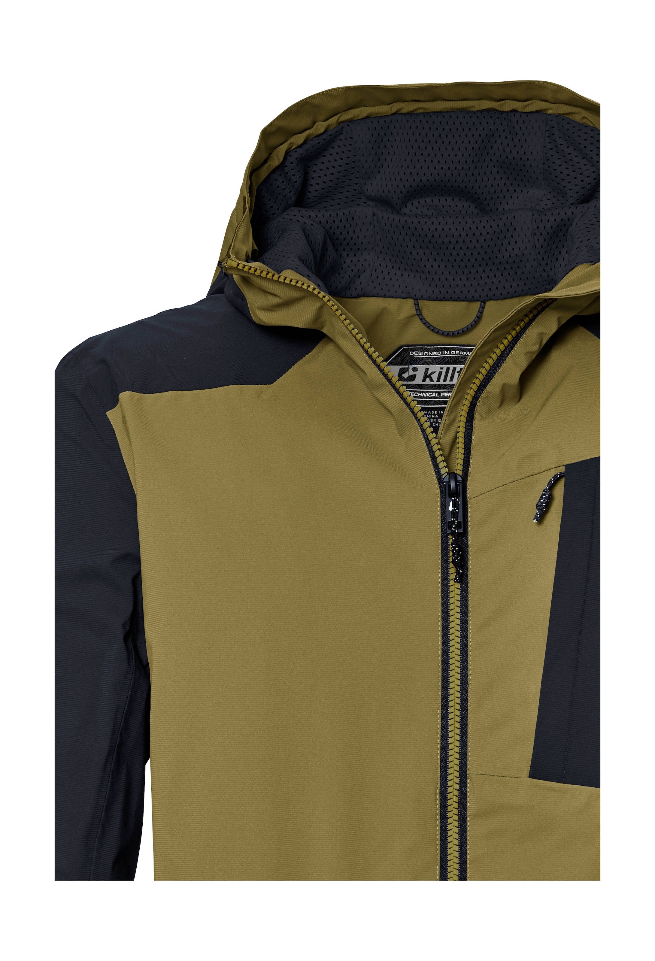 Killtec Funktionsjacke »KOS 85 MN JCKT«, Wasserdichte, atmungsaktive Herrenjacke im Colourblock-Design