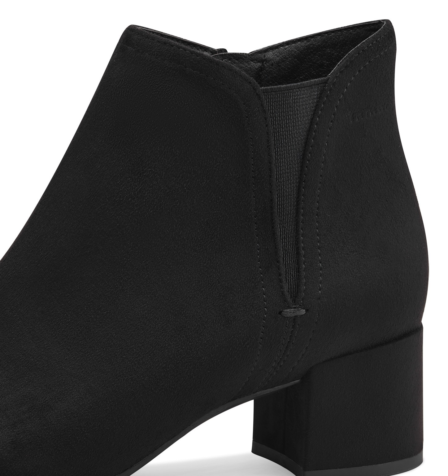 Tamaris Stiefelette, Blockabsatz, Businessschuh, Ankleboots mit Stretcheinsatz