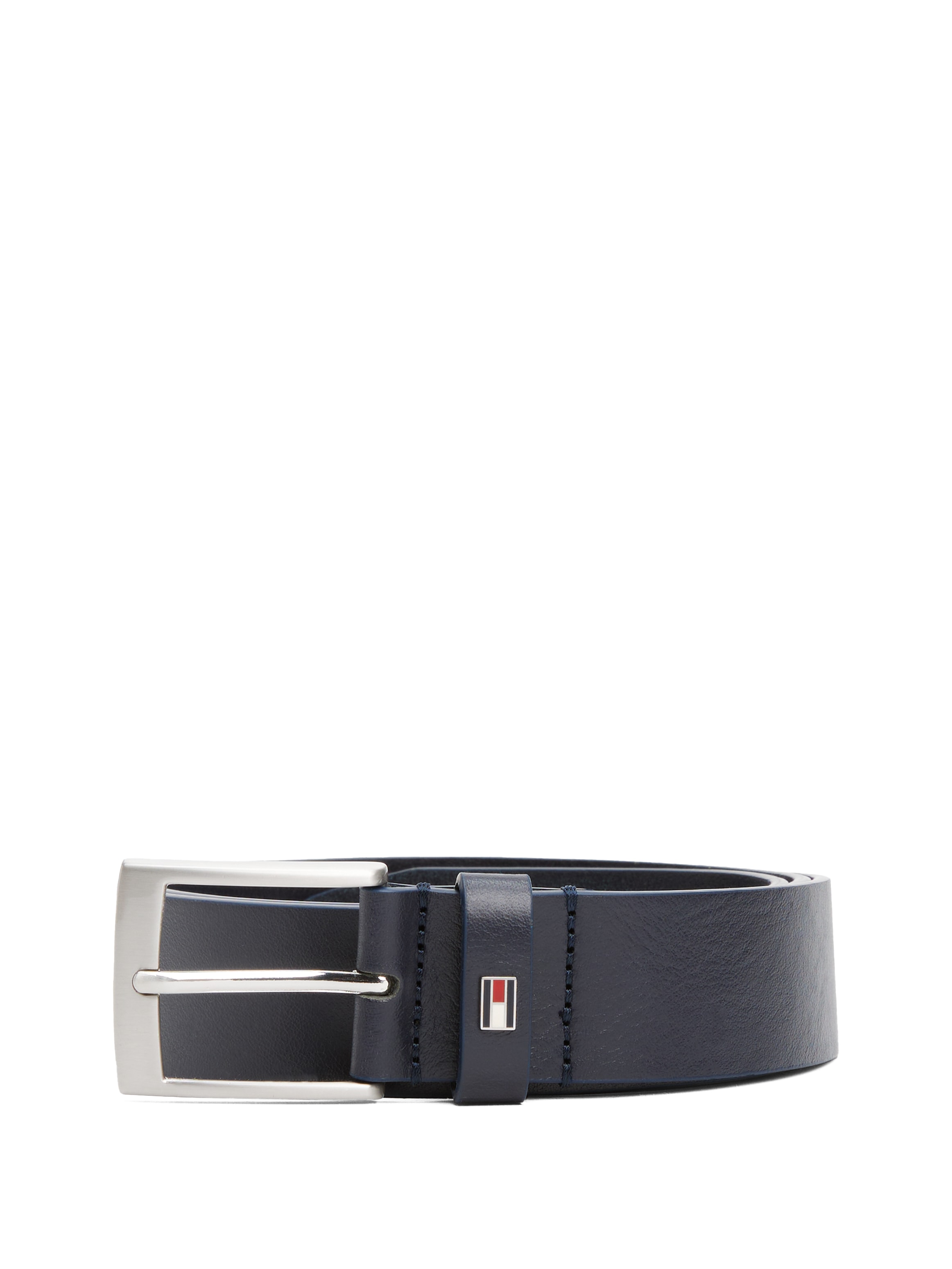 Tommy Hilfiger Ledergürtel »ADAN 3.5 EXT«, Metalllogopatch, Einfachdornschnalle