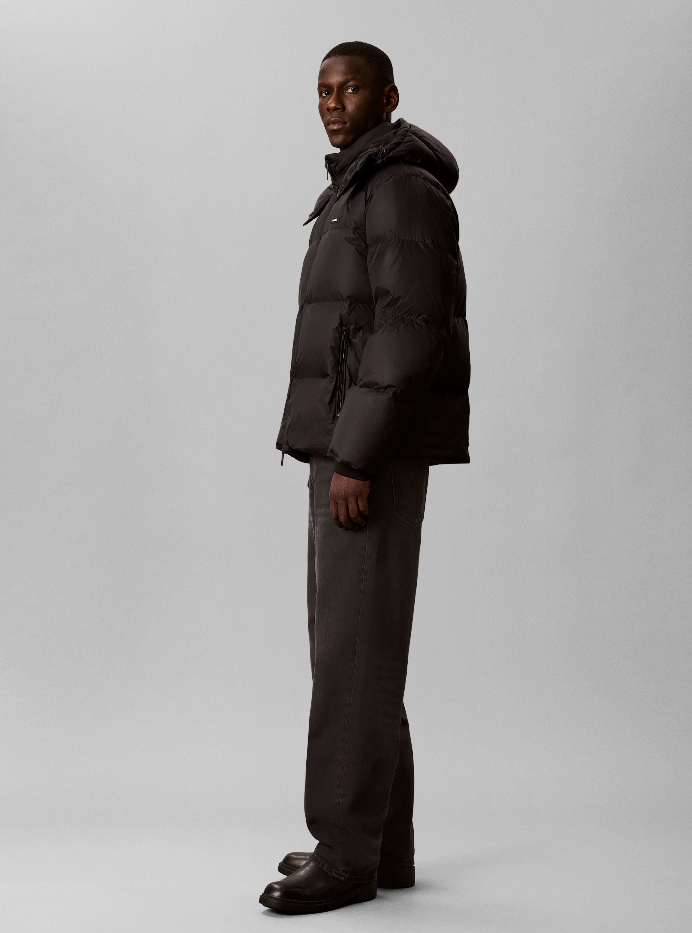 Calvin Klein Steppjacke »NYLON DETACHABLE HOOD DOWN« mit Kapuze Regular fit mit Kapuze