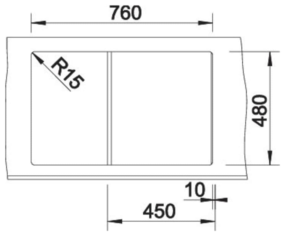 Blanco Edelstahlspüle »ZIA 45 S« 1 Stk. tlg. erhältlich in mehreren Farben