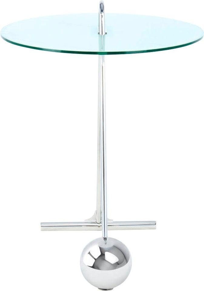 Kayoom Beistelltisch »Pendulum 525, mit runder Tischplatte«, (1 St.), Marmoroptik, Gestell im Pendel-Design, praktisch tragbar