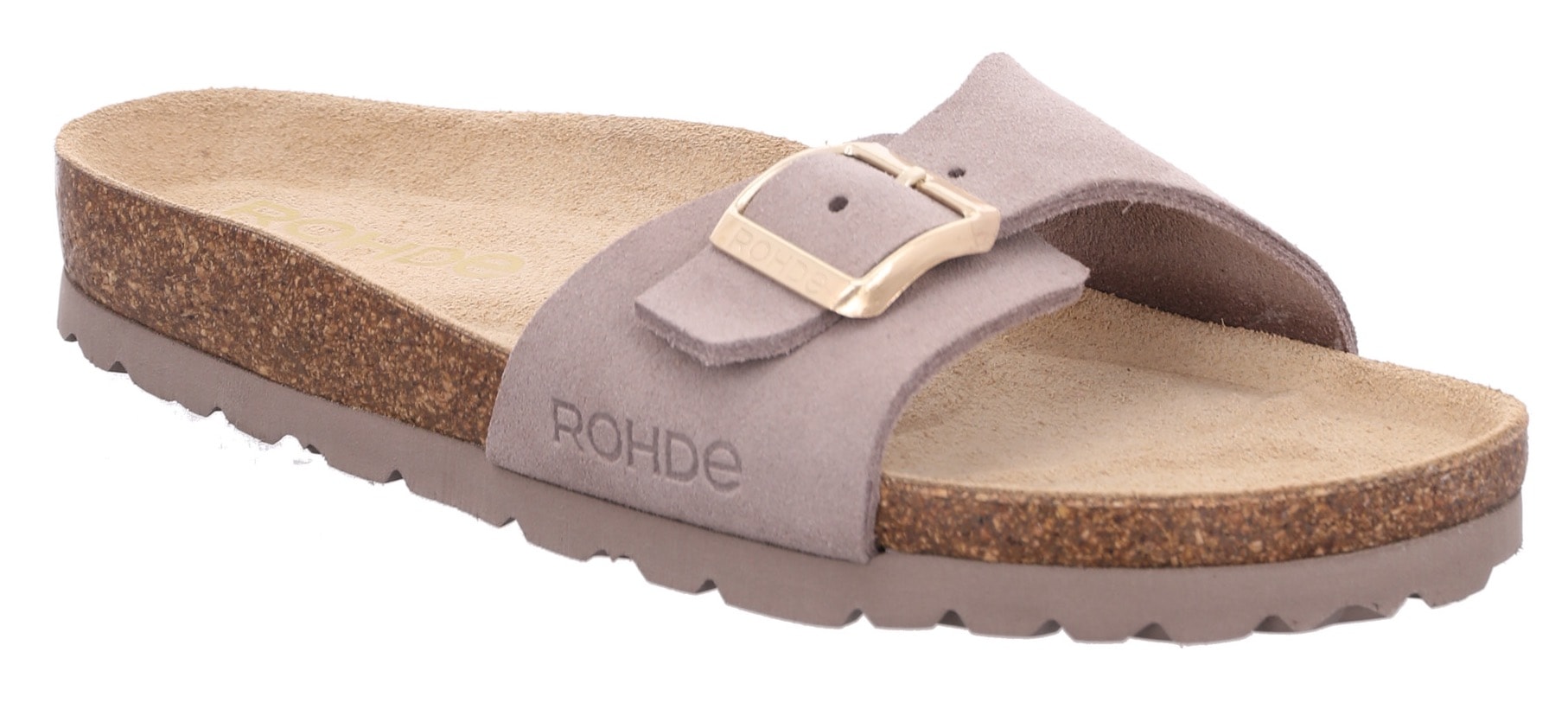 Rohde Pantolette, Keilabsatz, Sommerschuh, Schlappen mit vorgeformtem Softfußbett