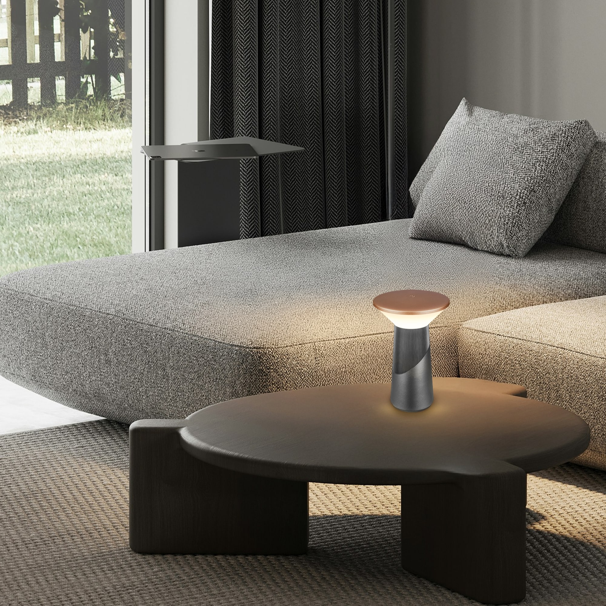 Briloner Leuchten LED Tischleuchte »PILIA« LED-Board 1 Stk. Warmweiß 15x24 cm, Akku tauschbar, Indoor/Outdoor, Wohnzimmer, Balkon