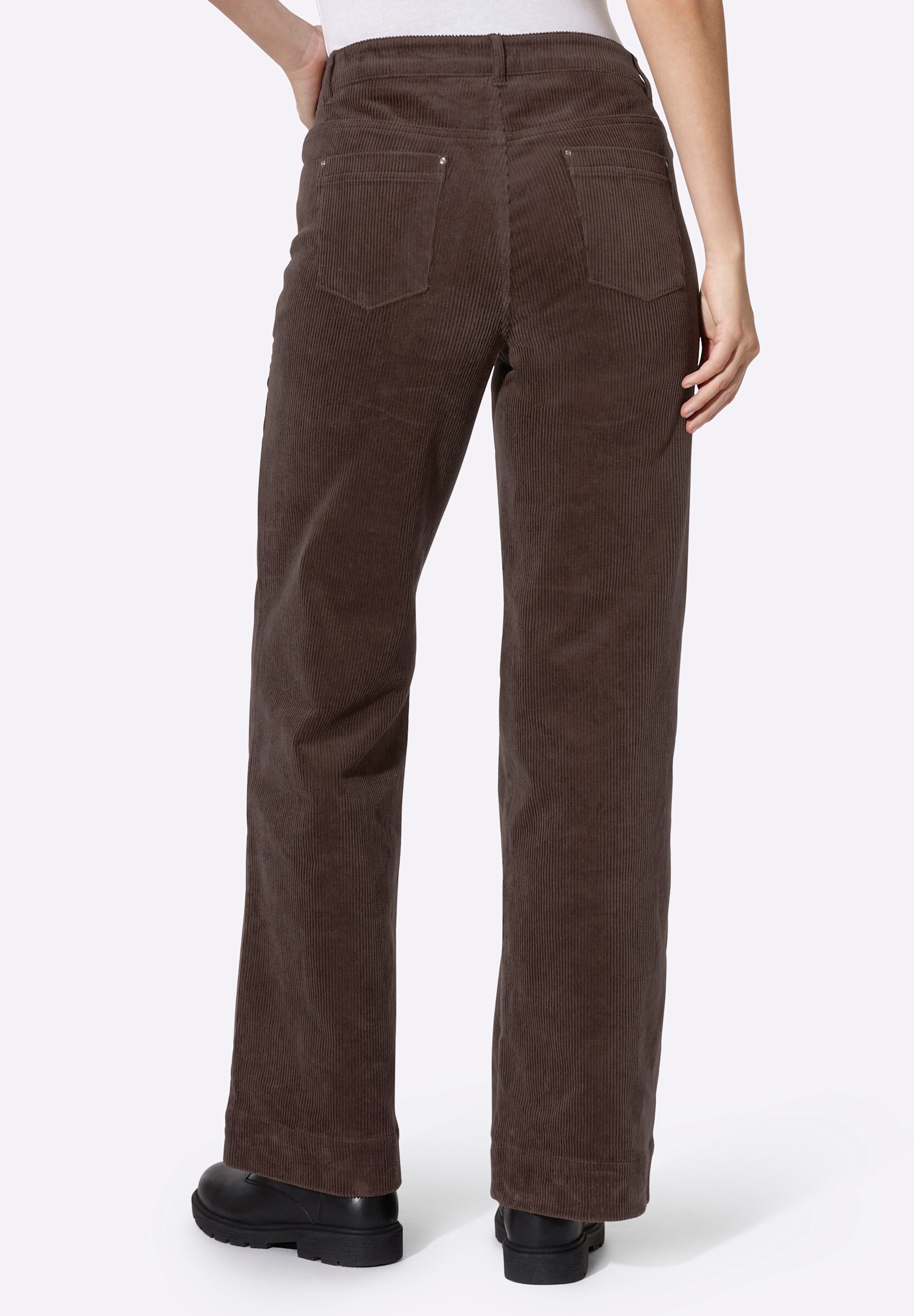 heine 5-Pocket-Hose »Cord-Hose Cordhose mit weitem Bein«