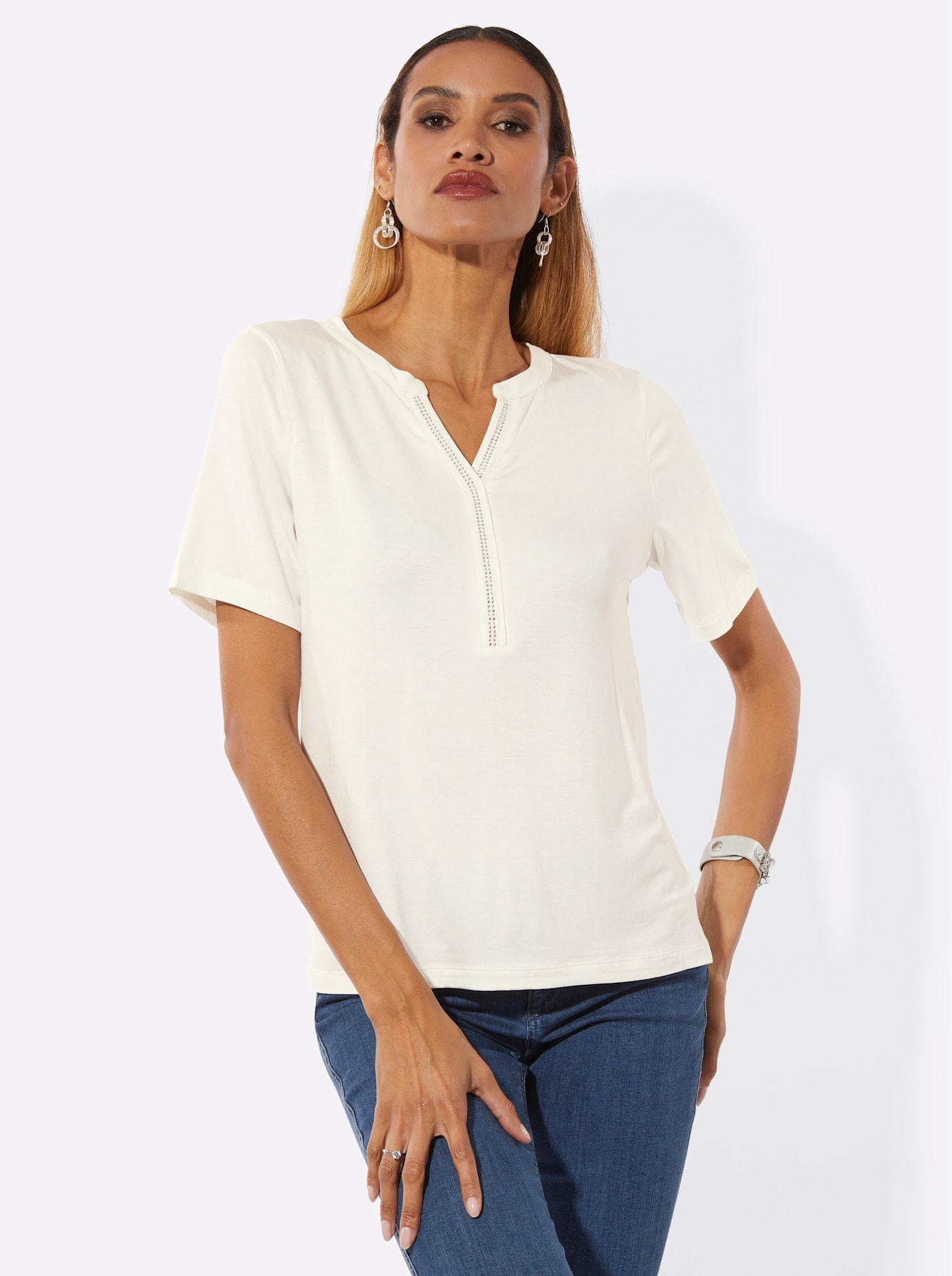 creation L V-Shirt »Kurzarm-Shirt« 1 tlg.