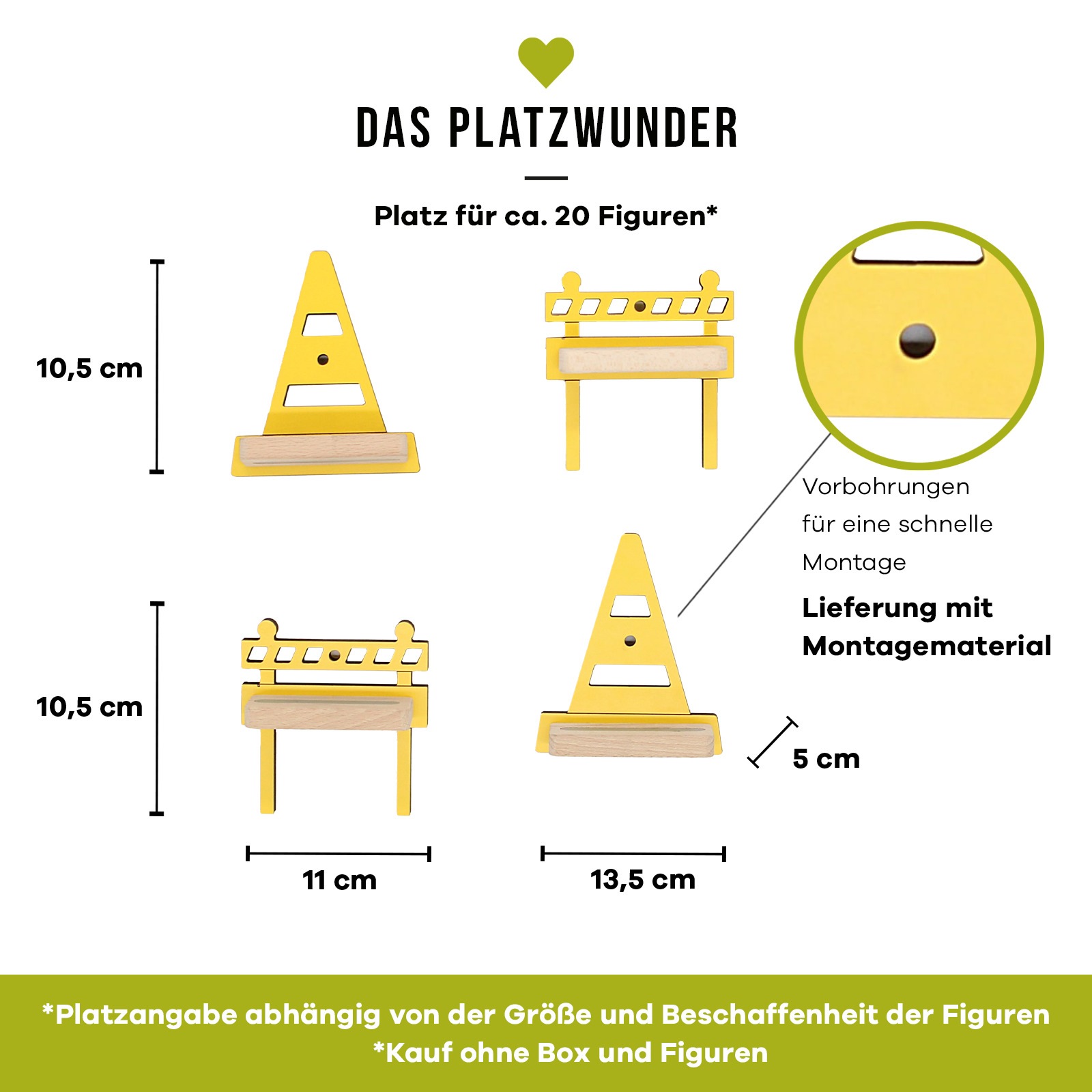 Boarti Wandregal »Regal Baustelle Kinder Toniebox Tonies Figuren«