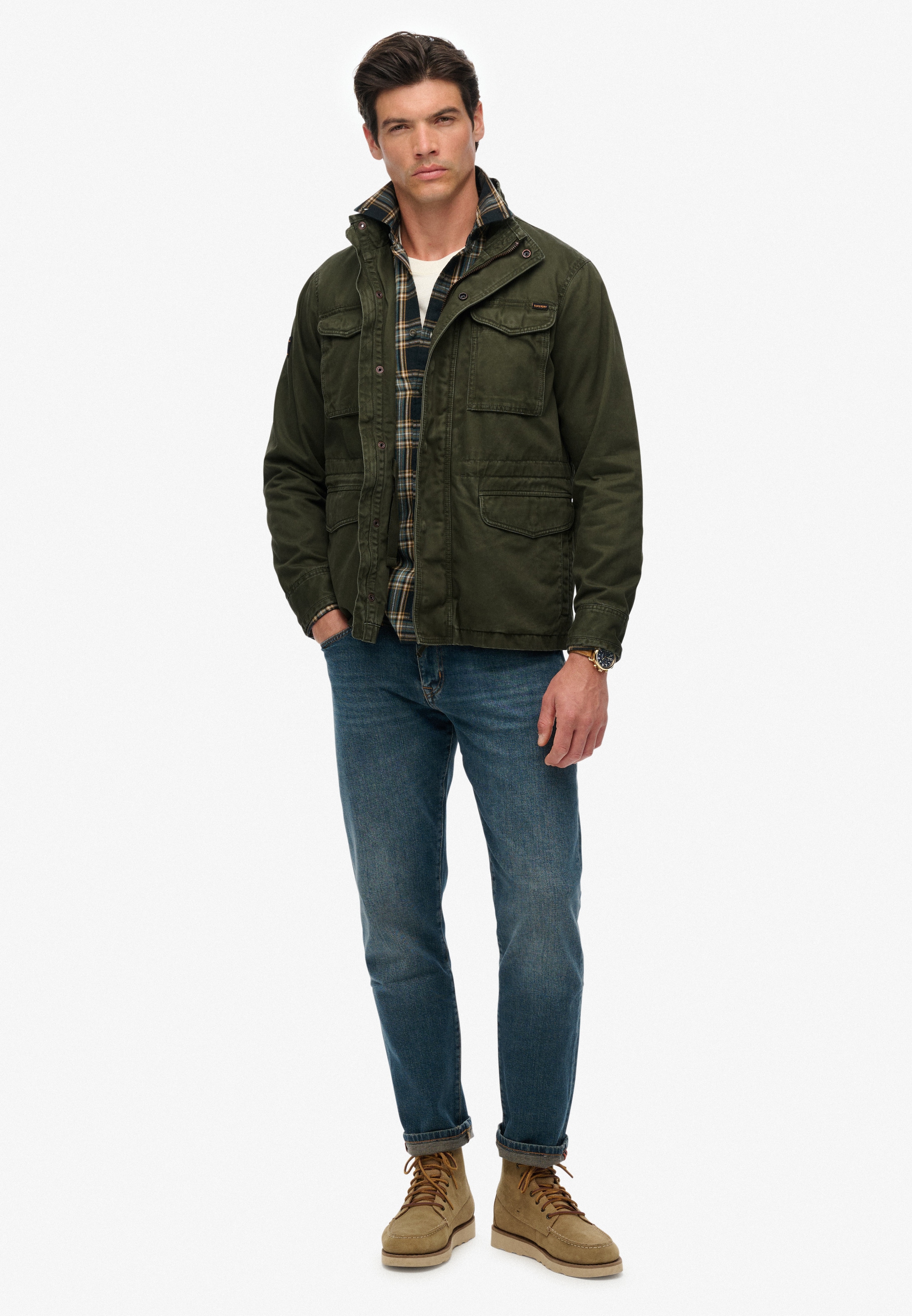 Superdry Parka »M65 MILITARY JACKET«, ohne Kapuze