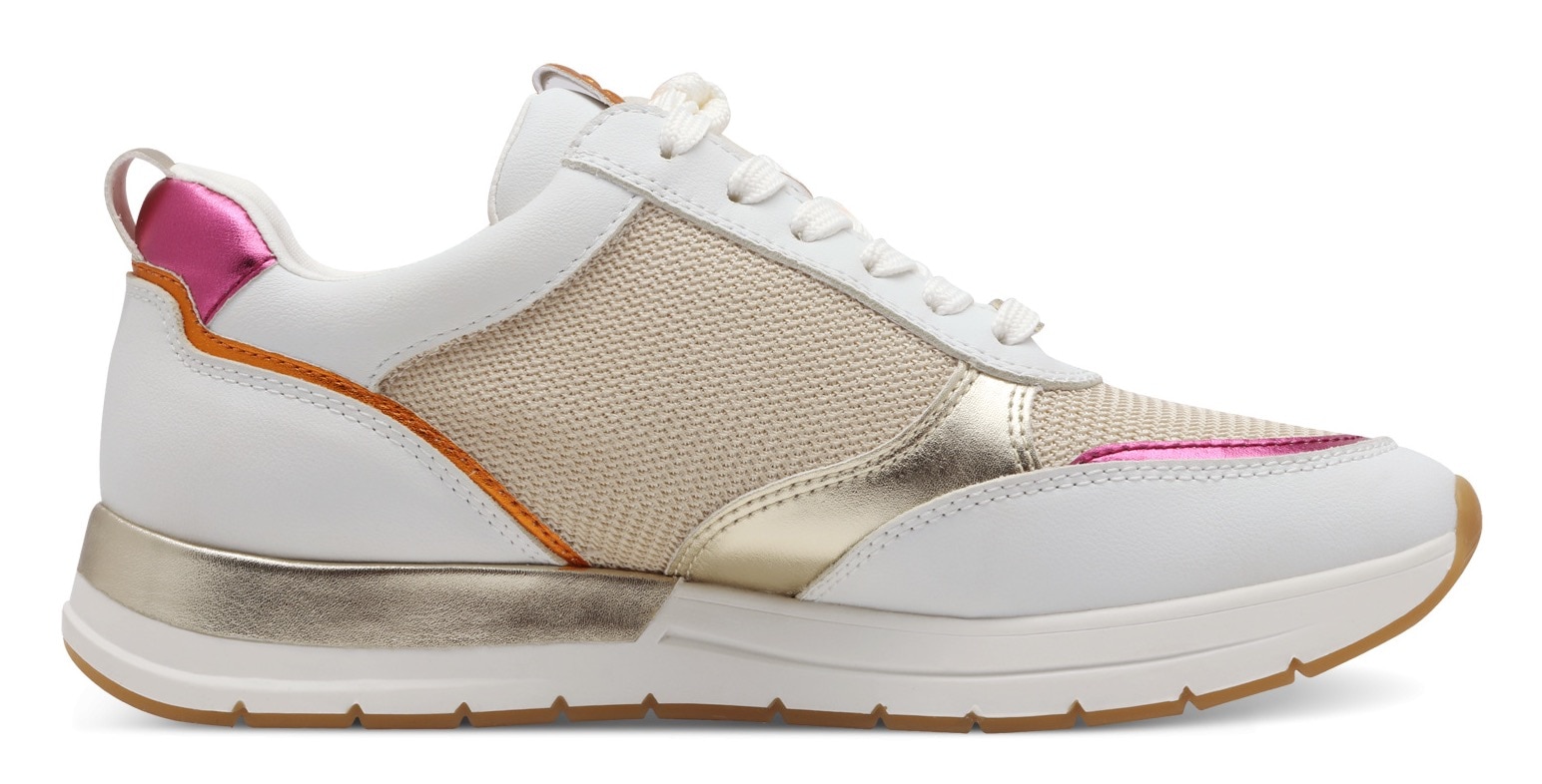 Tamaris Keilsneaker, Freizeitschuh, Halbschuh, Schnürschuh in schmaler Form