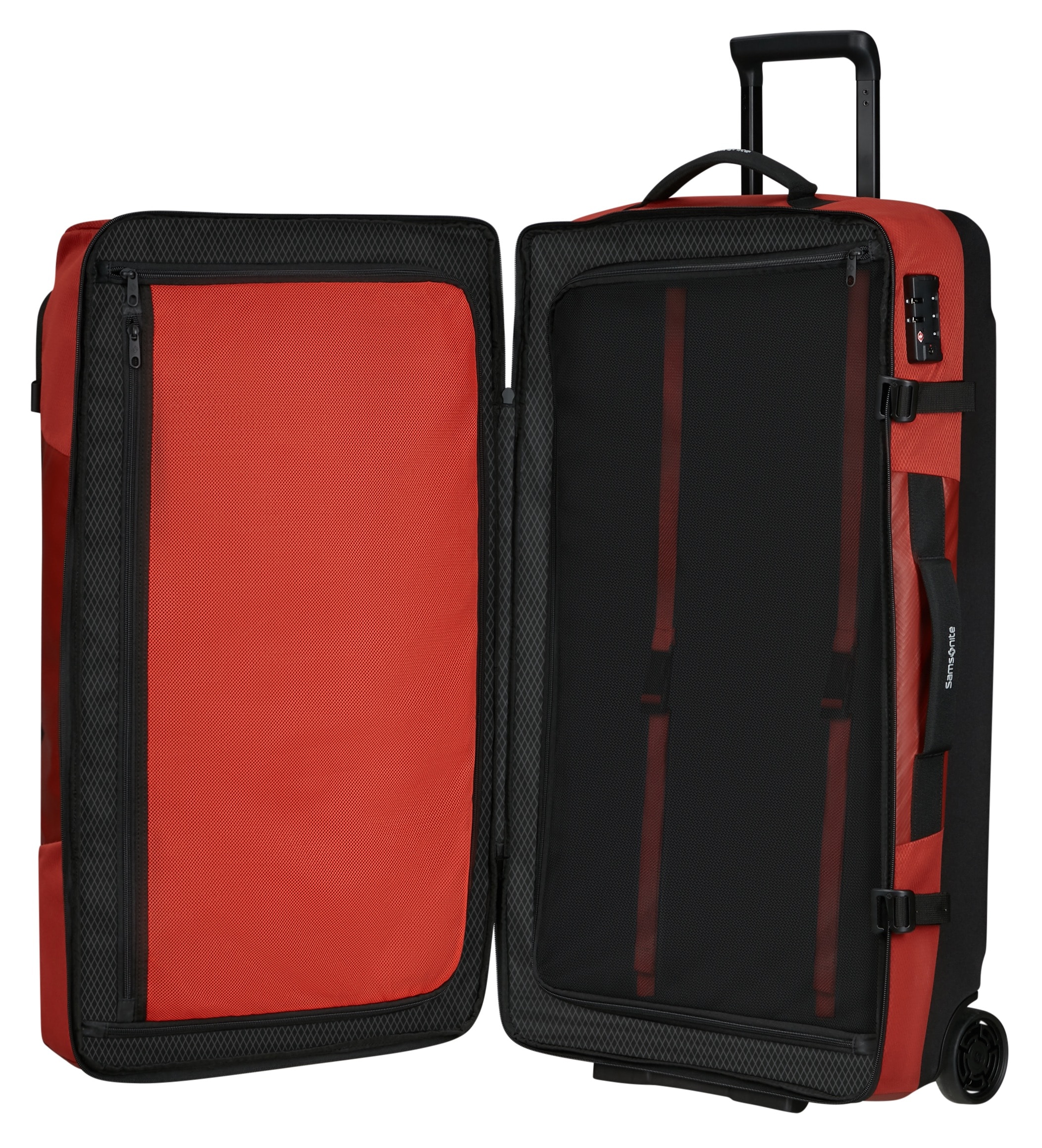 Samsonite Reisetasche »ARMOX, 79 cm«, Duffle mit Rollen TSA-Schloss Packgurte Trolley-Gestänge