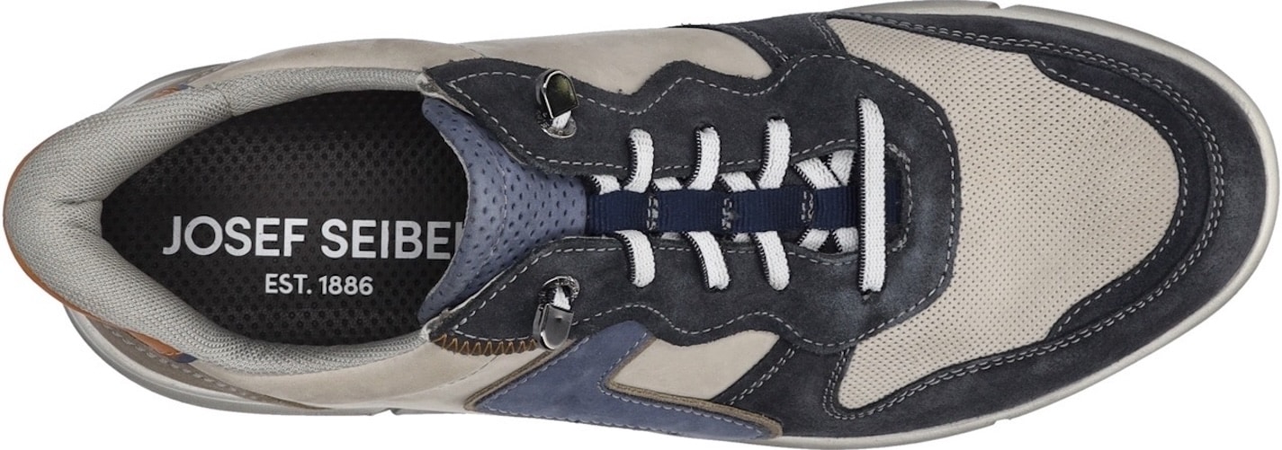 Josef Seibel Slip-On Sneaker »Enrico 34«  Slipper, Halbschuh, Komfortschuh, Kontrastbesätze, Weite G (=weit)