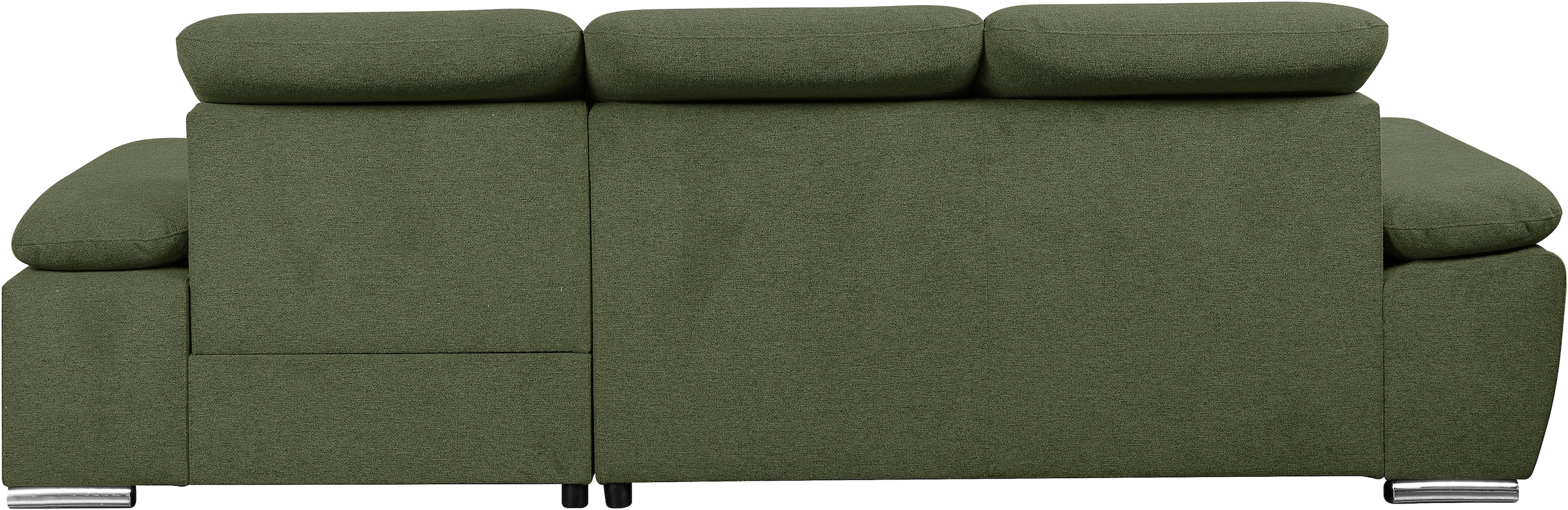 WERK2 Ecksofa »Palma modernes Schlafsofa mit Bettkasten, L-Form, B/T 282/185 cm« Kopfteile verstellbar