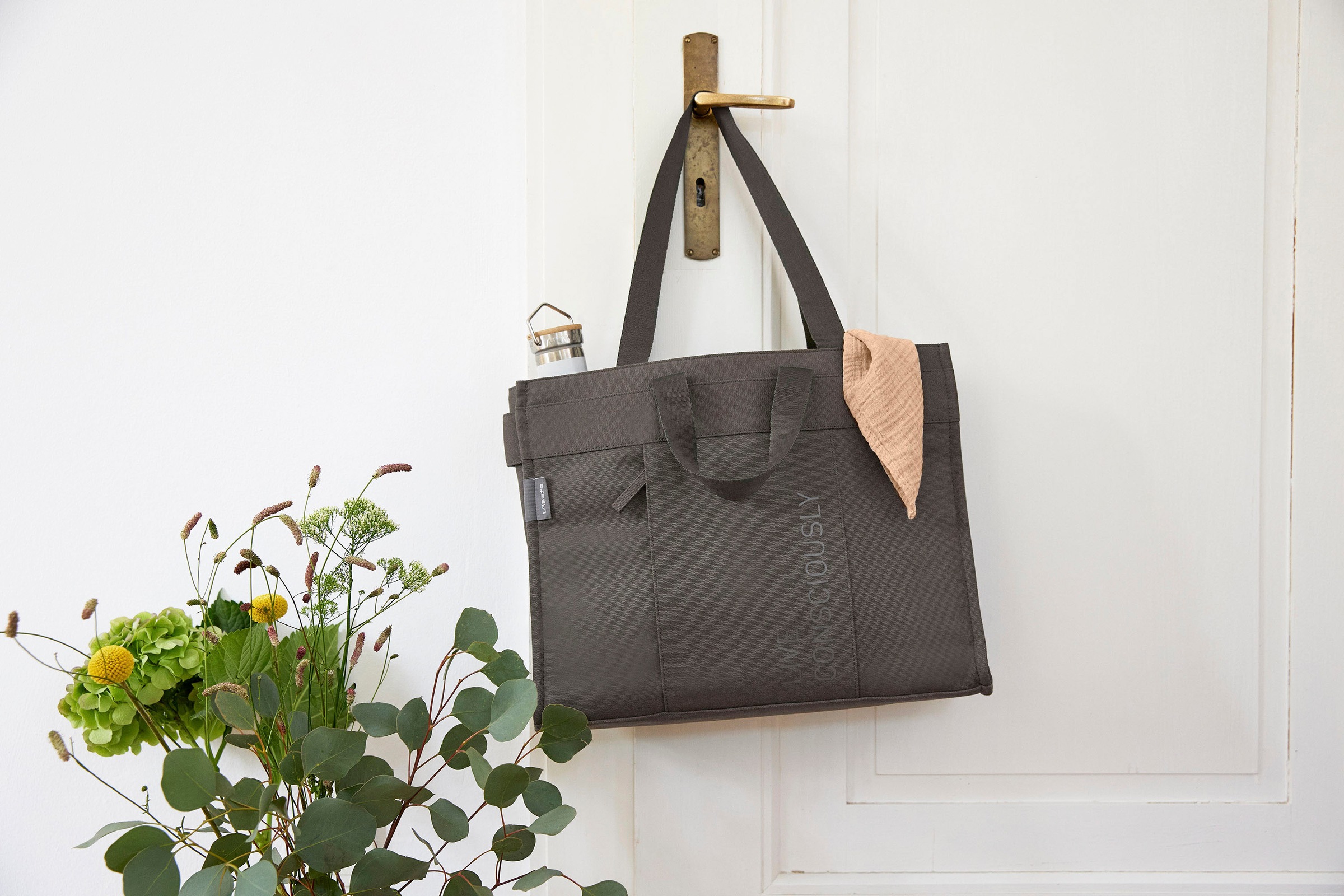 LÄSSIG Wickeltasche »Green Label, Tote Up Bag, anthracite«