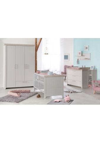 Babyzimmer-Komplettset »Helene«, (Set, Babybett 70x140 cm, Wickelkommode &...