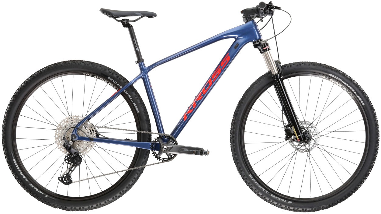 Kross Mountainbike »KROSS MTB Hardtail Level 7.0 29 blau 11 Gänge«, 11 Gang, Shimano, DEORE M5100 Schaltwerk, Kettenschaltung