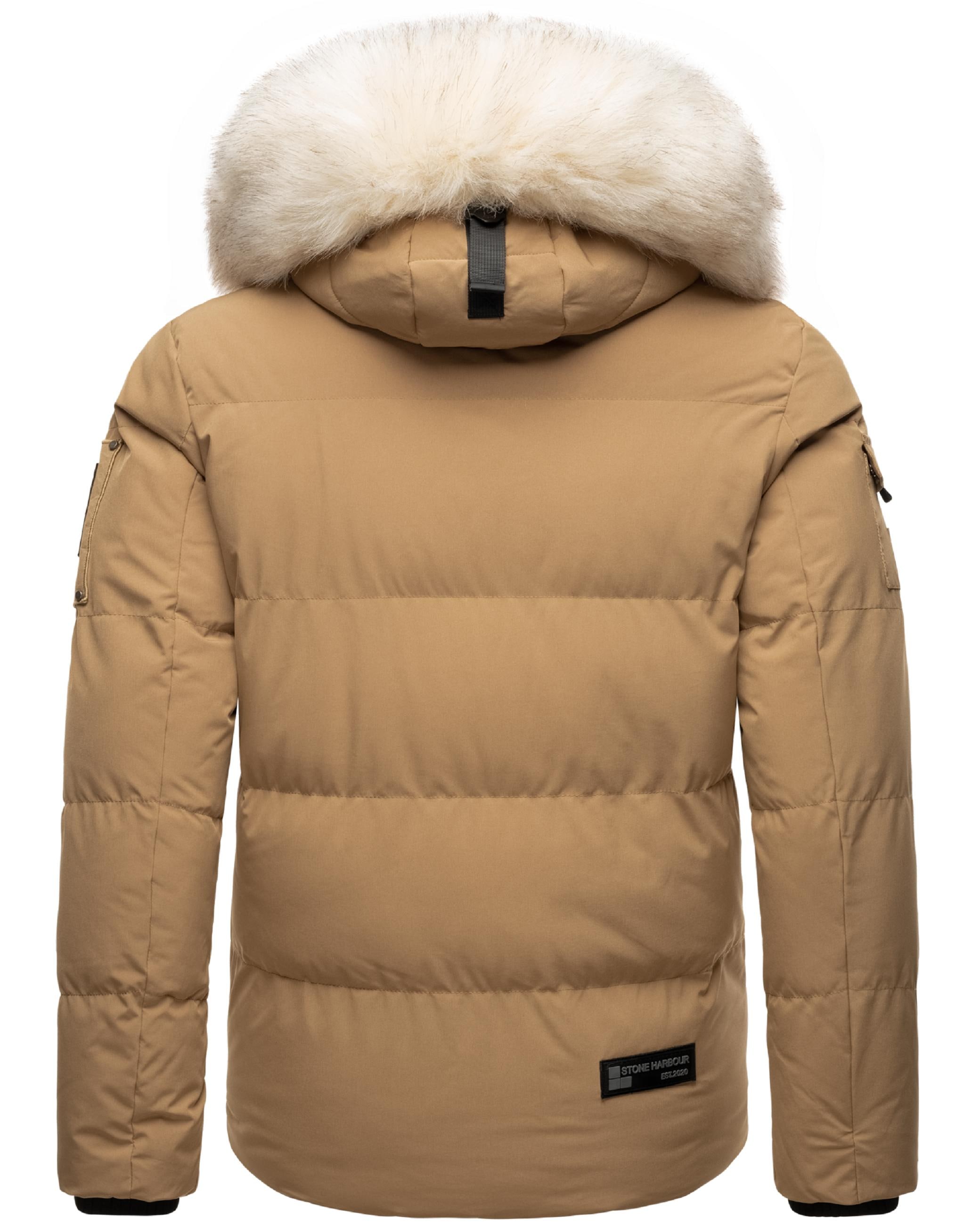 Stone Harbour Wintermantel »Winterjacke Halvaar«, stylischer Winterparka mit abnehmbarer Kapuze