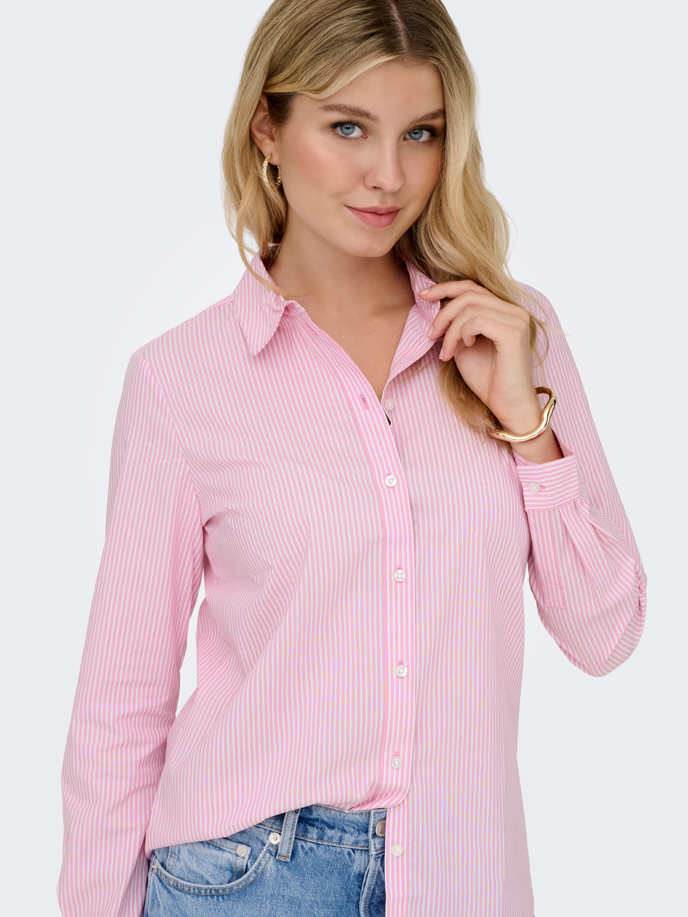 JDY Hemdbluse »JDYMIO L/S SHIRT WVN NOOS« Baumwollmischung, regular fit