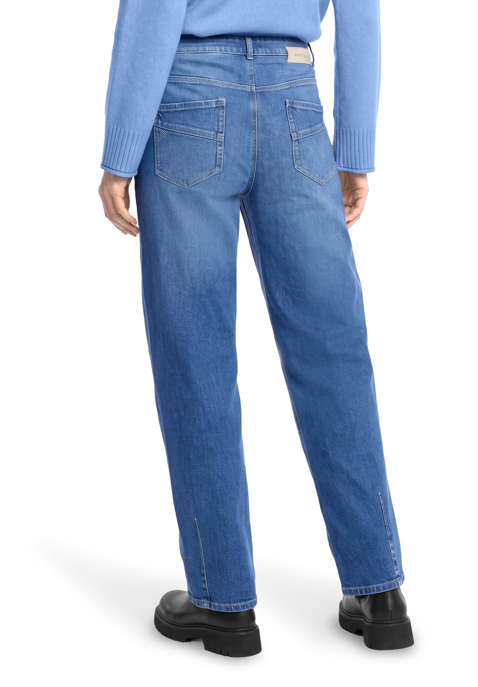 Betty&Co 7/8-Hose »Cropped-Jeans mit Waschung«