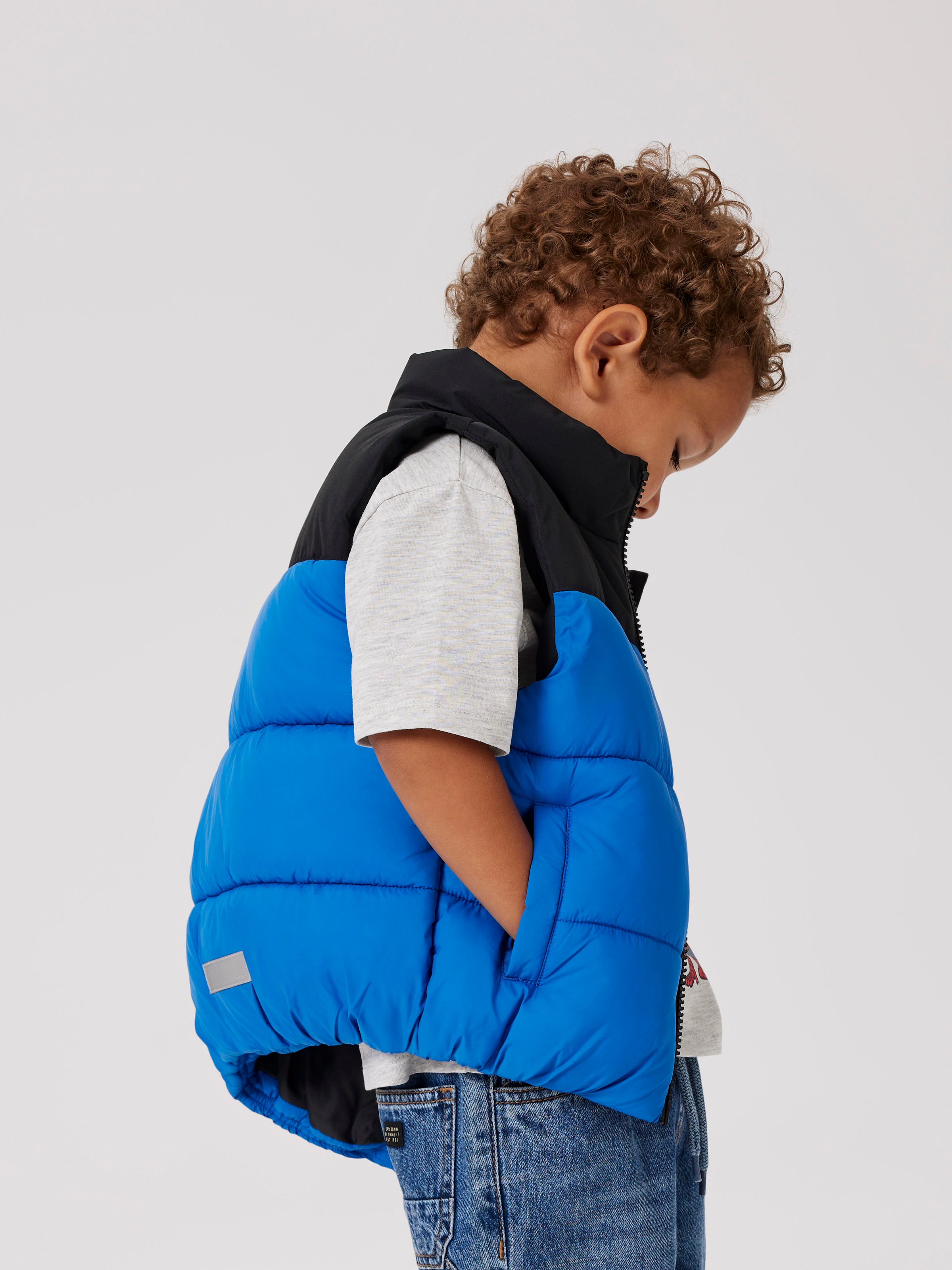 Name It Steppweste »NMMMOLE VEST PB« in blau, Größe 116