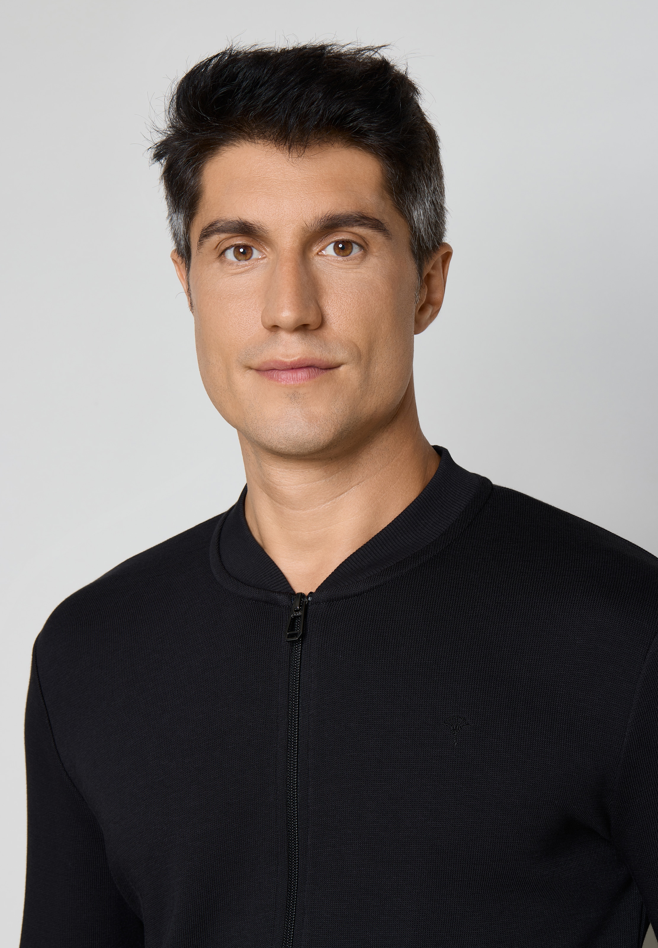JOOP! Sweatjacke »Mix & Match (Dynamic Interlock)« für Homewear, aus Baumwollmischung, mit Reißverschluss