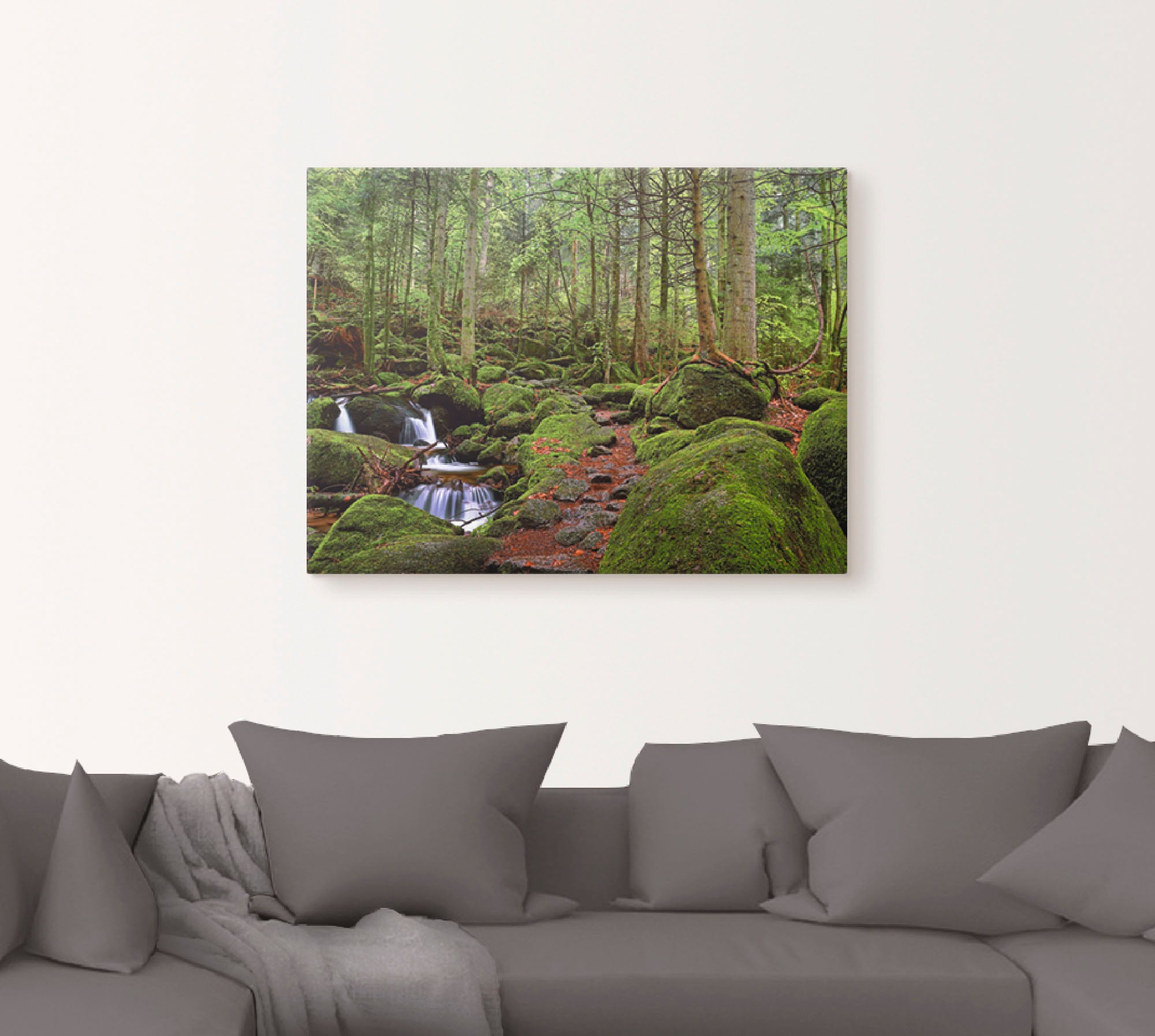 Artland Wandbild »Zauberwald«, Wald, (1 St.), als Leinwandbild, Poster in verschied. Größen