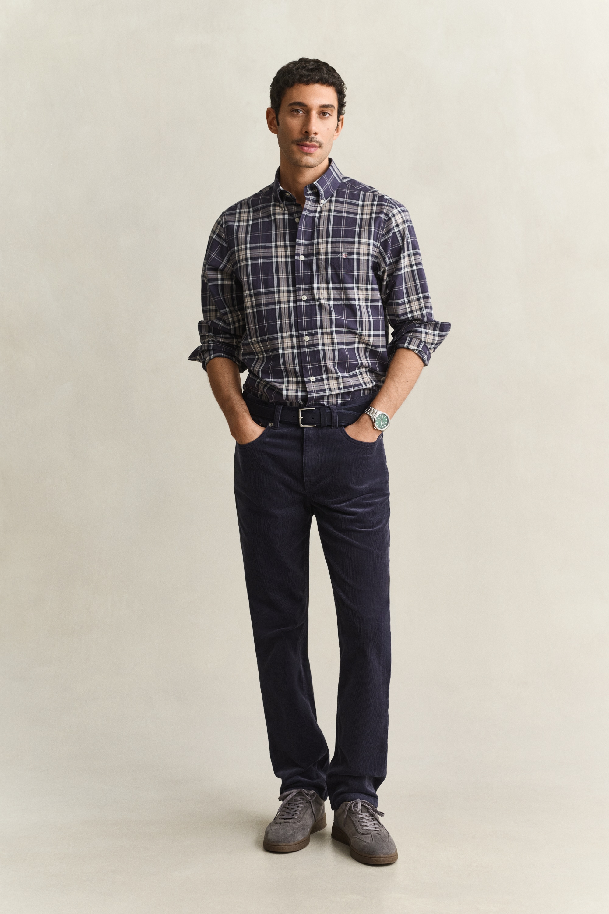 Gant Langarmhemd »REGULAR POPLIN CHECK« Button-down-Kragen, kariert