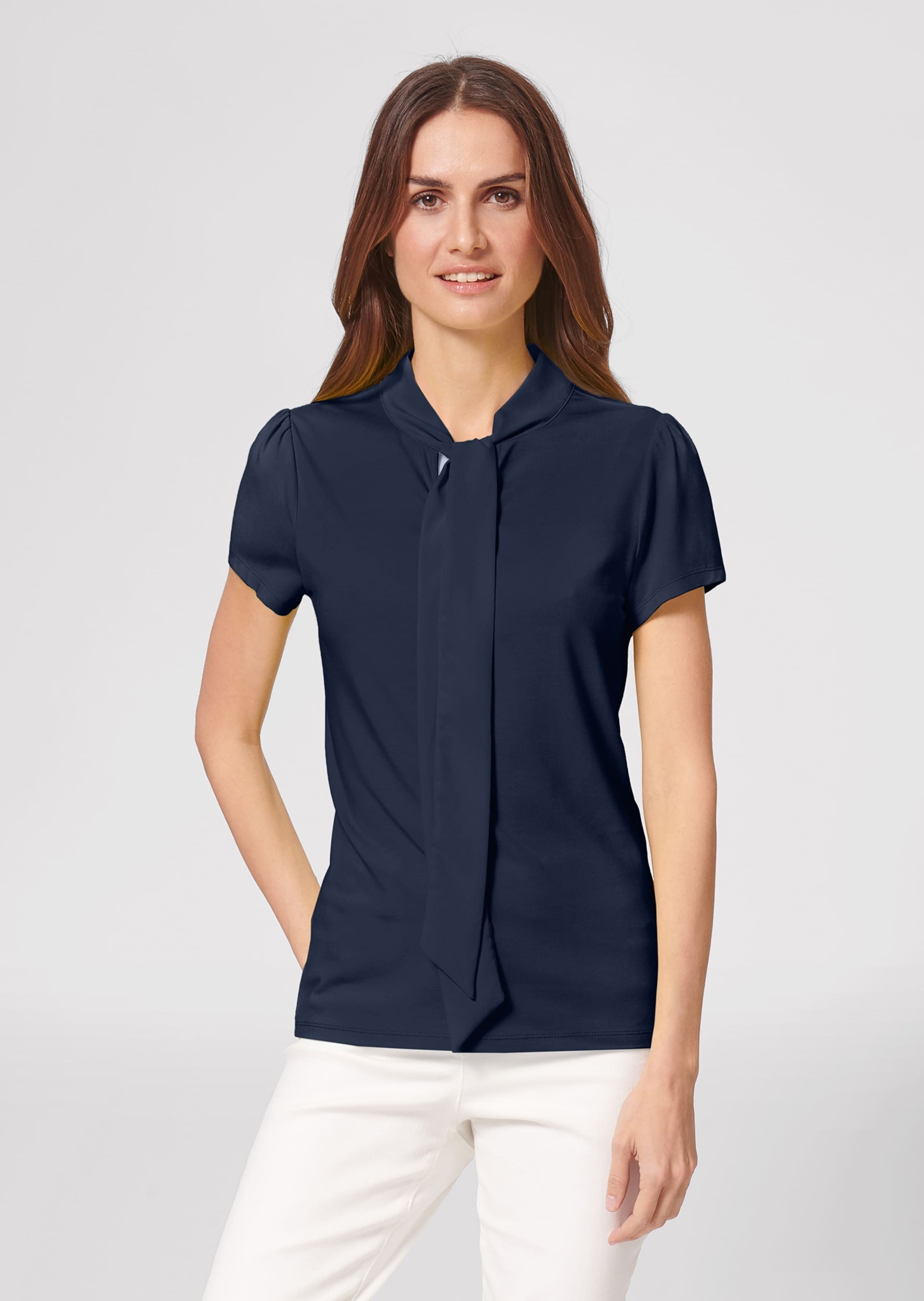 MADELEINE Kurzarmshirt »Blusenshirt Kurzarmoberteil mit Schluppe«