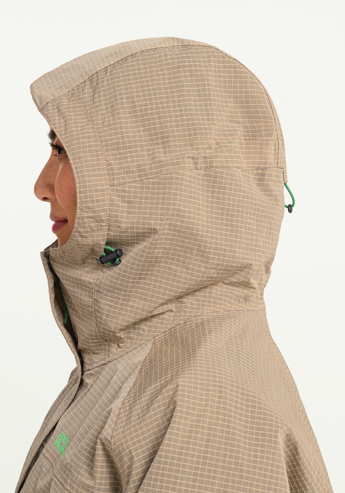 Jack Wolfskin Funktionsjacke »FIND THE WILD 2L JKT W« mit Kapuze wasserdicht, atmungsaktiv, Übergangsjacke, kontrastfarbige Details