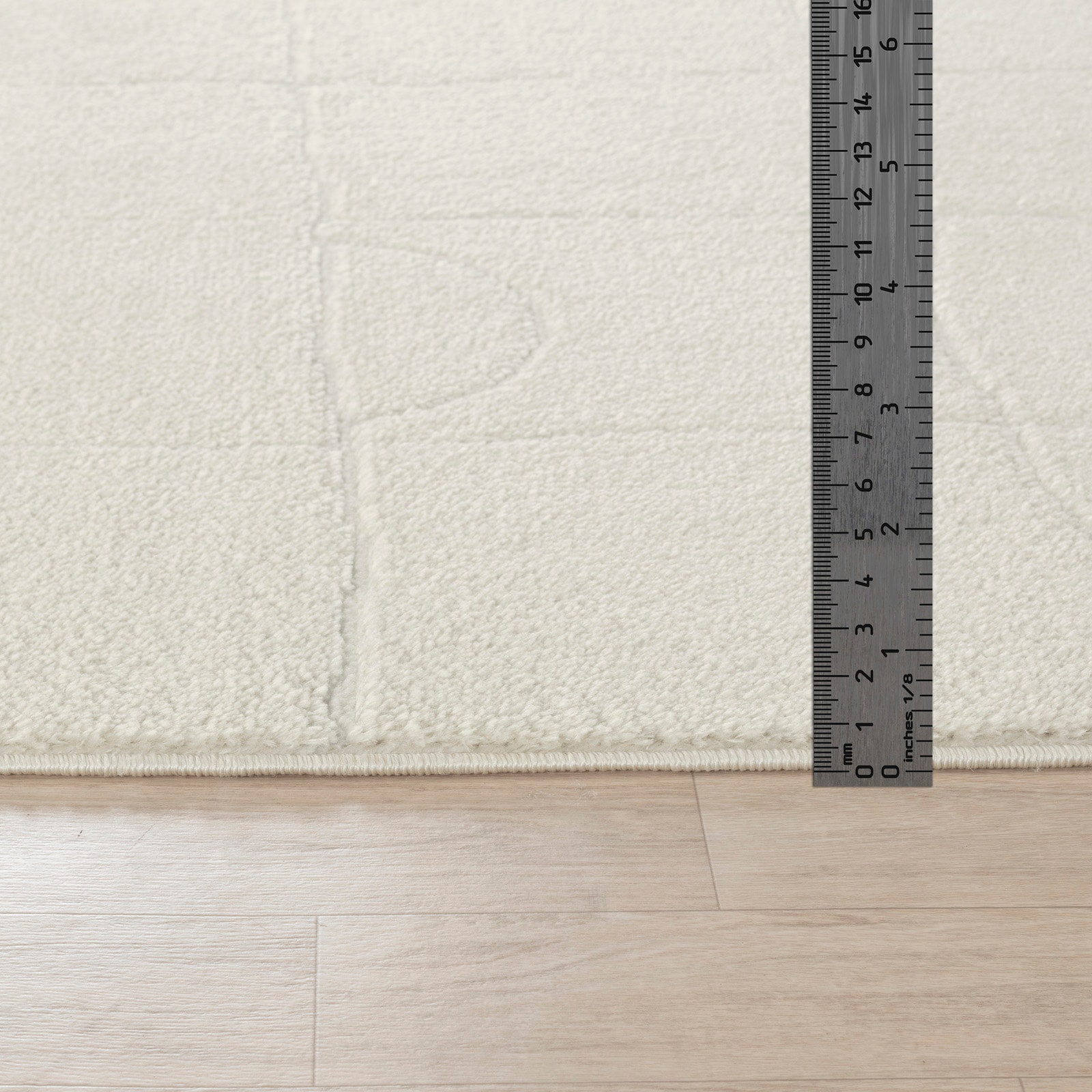 Livabliss Teppich »INCHON« rechteckig 14 mm Höhe Skandi Design, Modern Boho Kurzflor Wohnzimmerteppich, Schlafzimmer