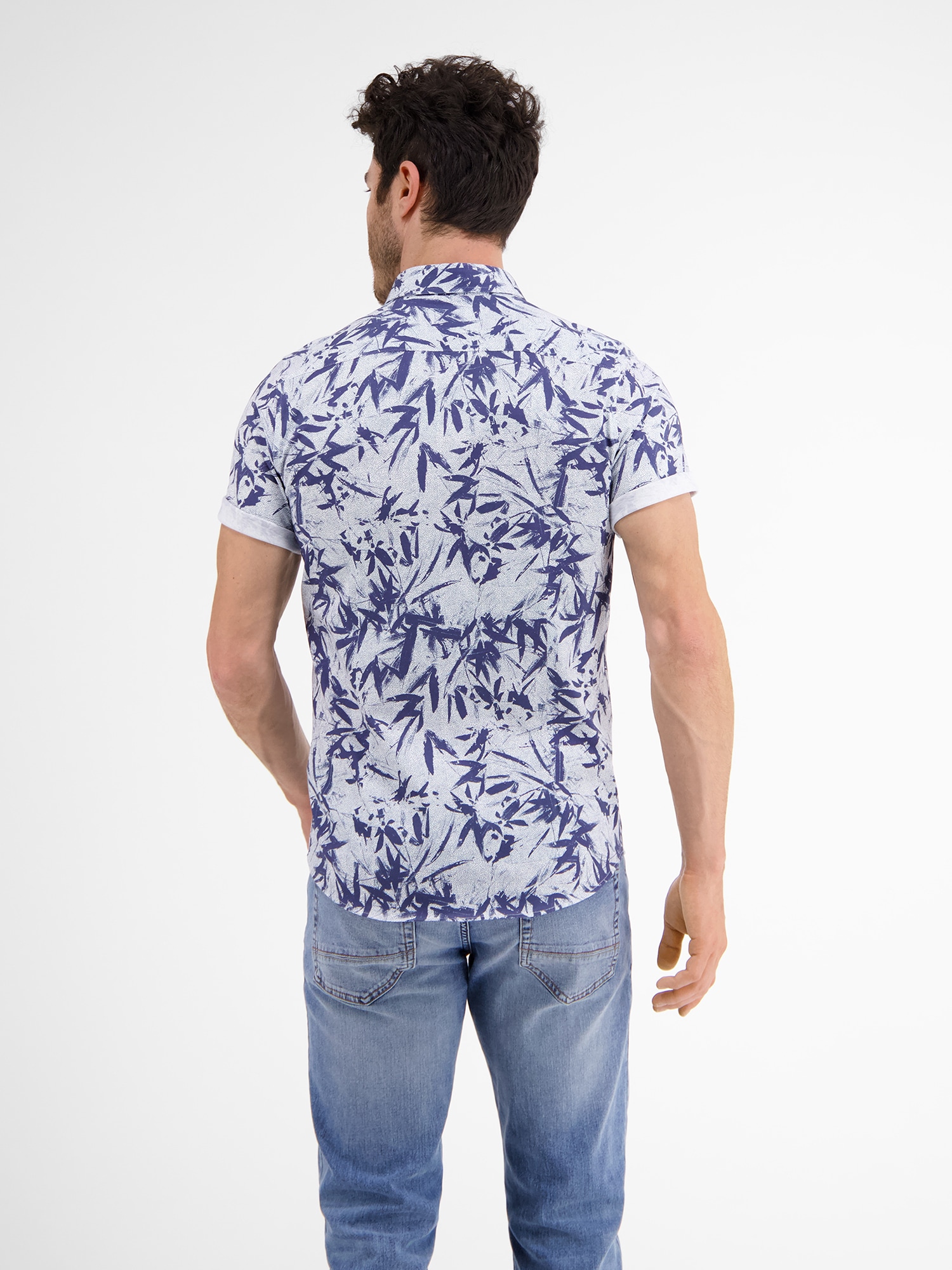 LERROS Kurzarmhemd »LERROS Kurzarmhemd mit floralem AOP«
