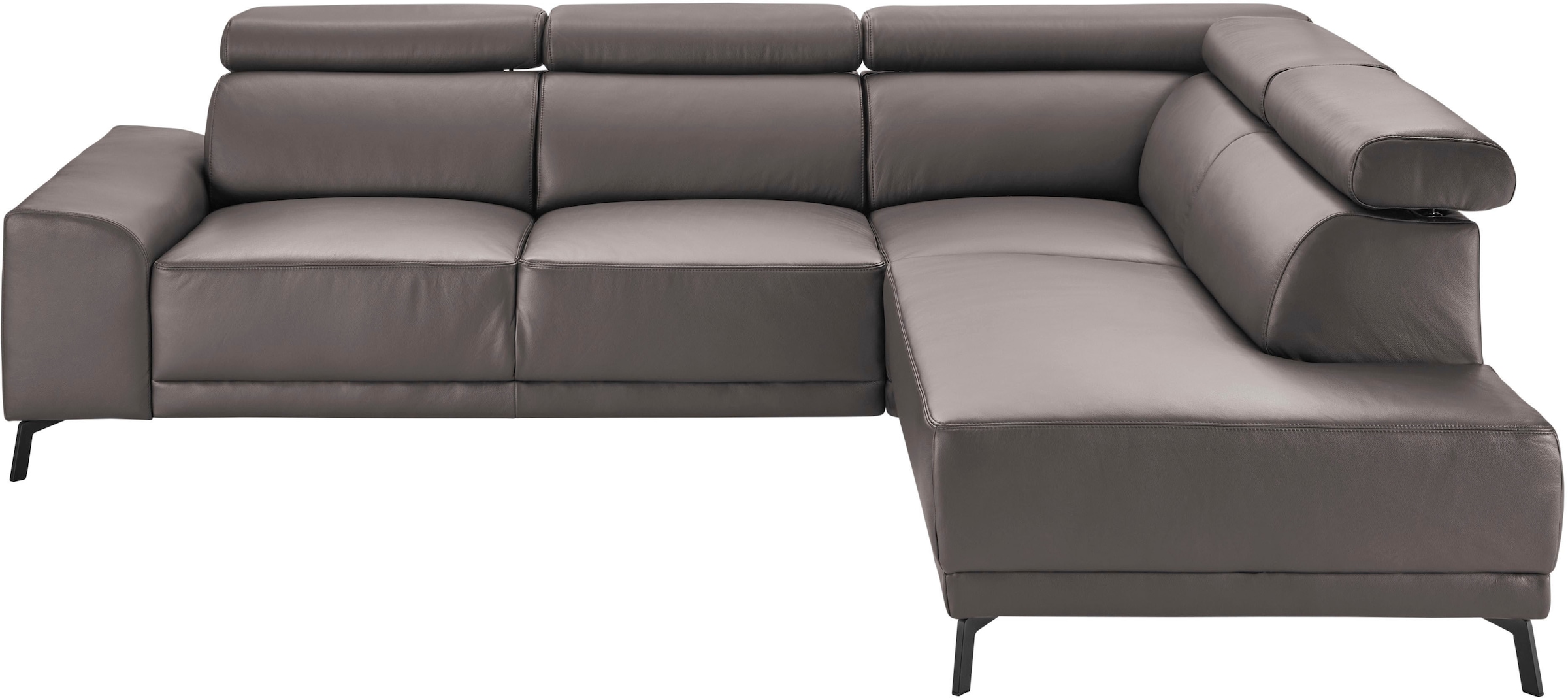 3C Candy Ecksofa »Greve modern und bequem, inkl. manueller Kopfteilverstellung, L-Form«, wahlweise mit motorischem Sitzvorzug