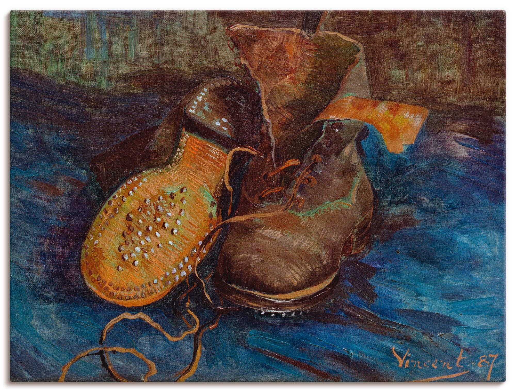 Artland Wandbild »Ein Paar Stiefel 1887«, Mode, (1 St.), als Leinwandbild,  Wandaufkleber oder Poster in versch. Größen kaufen im OTTO Online Shop
