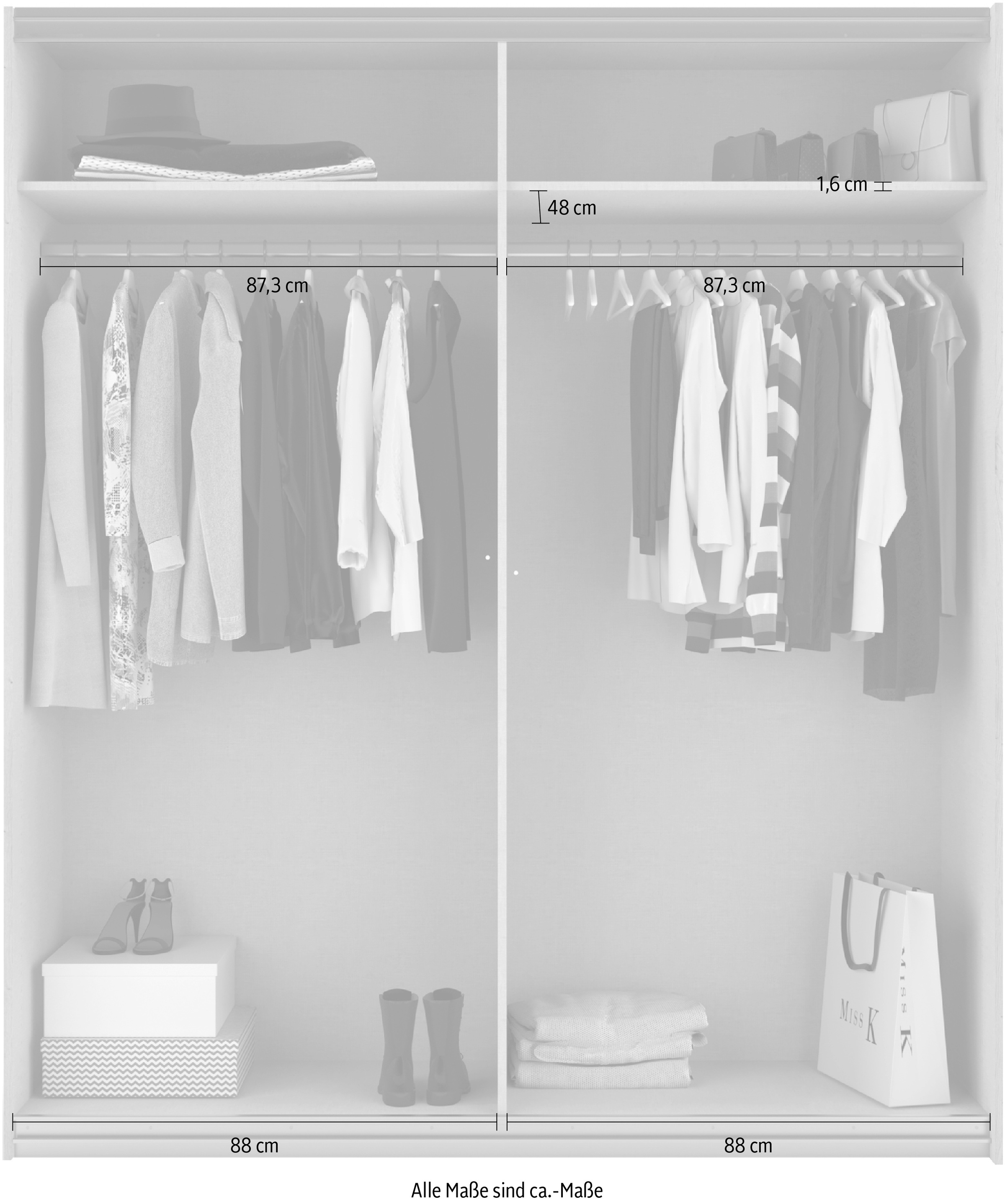 rauch Schwebetürenschrank »Bilbao-Extra«