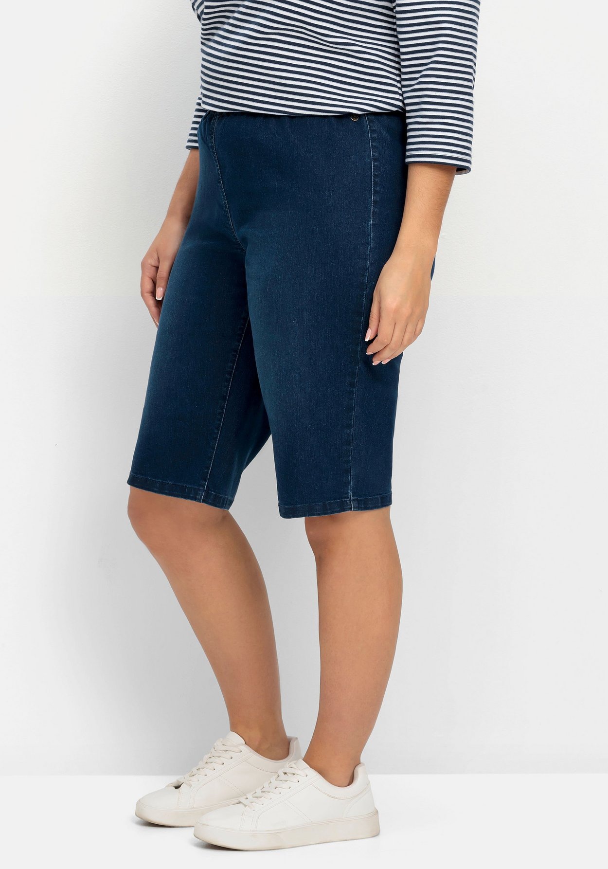 Sheego Jeansbermudas »Jeans-Bermudas mit Gummibund, im Doppelpack«