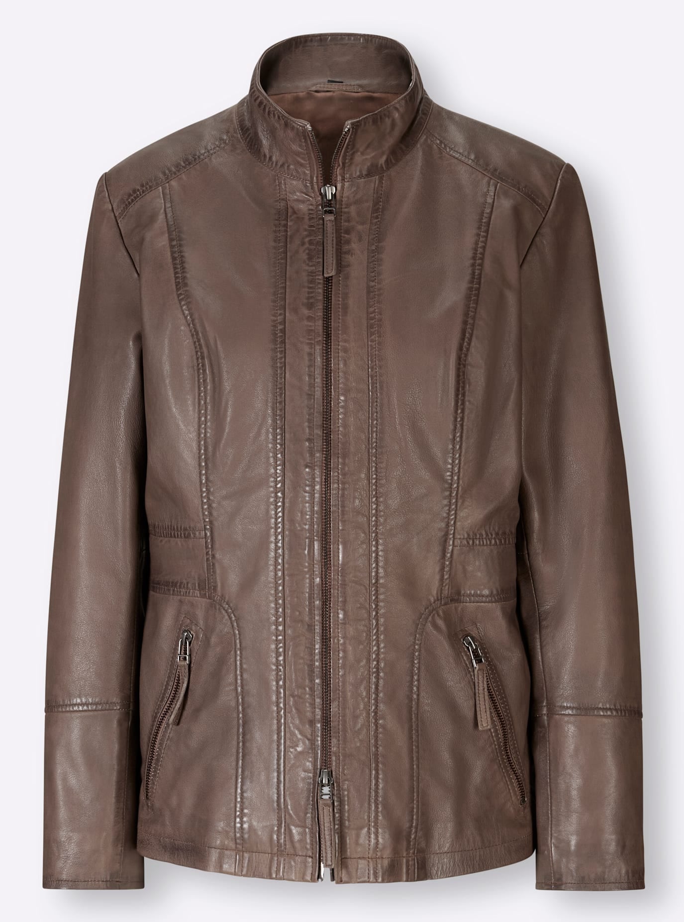 heine Lederjacke, ohne Kapuze