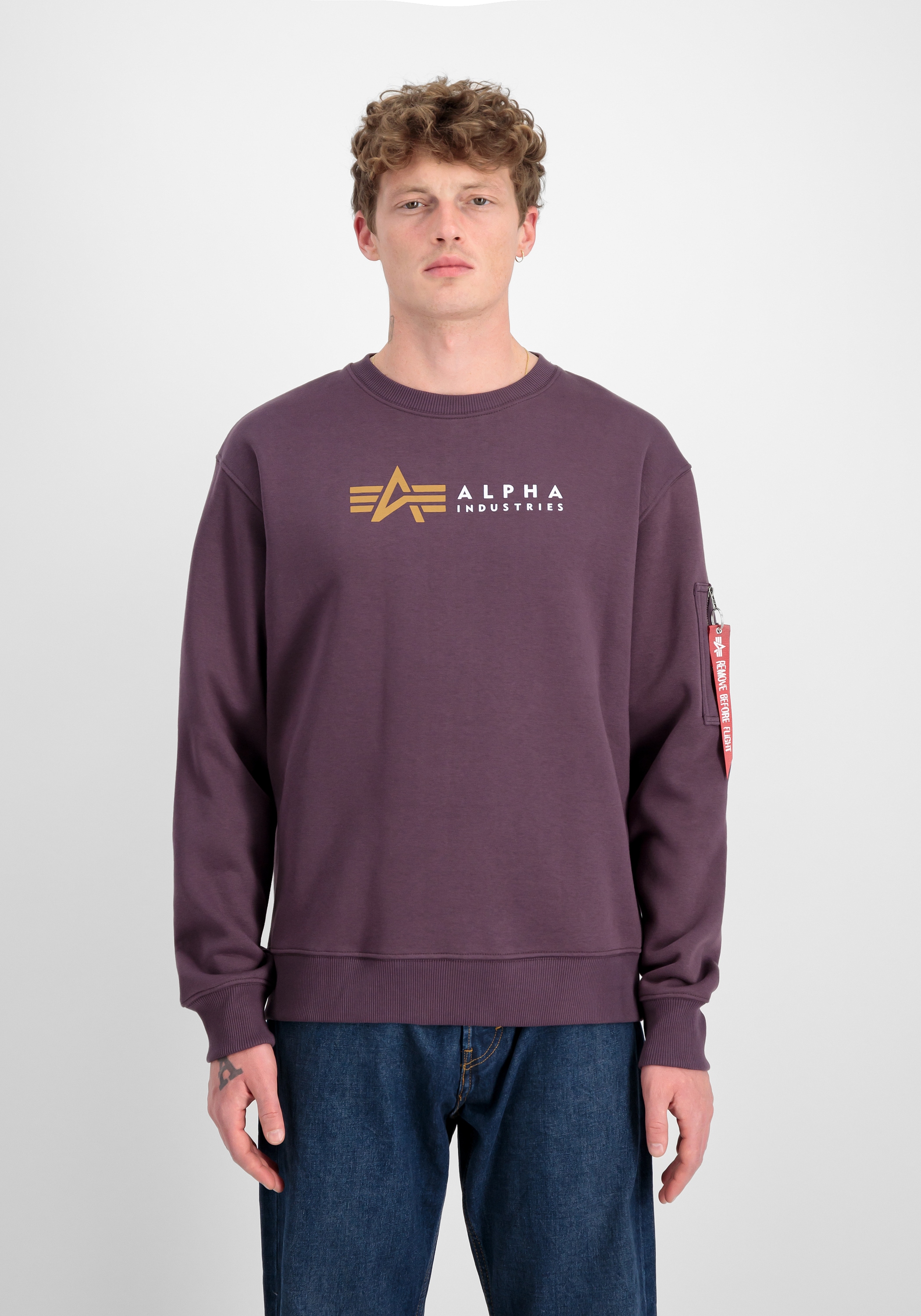Alpha Industries Sweater »Alpha Label Sweatshirt Sweatshirt«