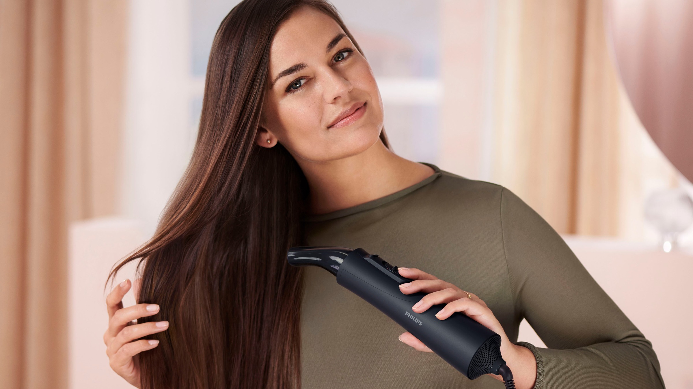 Philips Warmluftbürste »AirStyler Series 5000 BHA530/00«, 5 Aufsätze}, mit Ionen-Technologie, Argan-Öl-Keramikbeschichtung und 5 Aufsätze